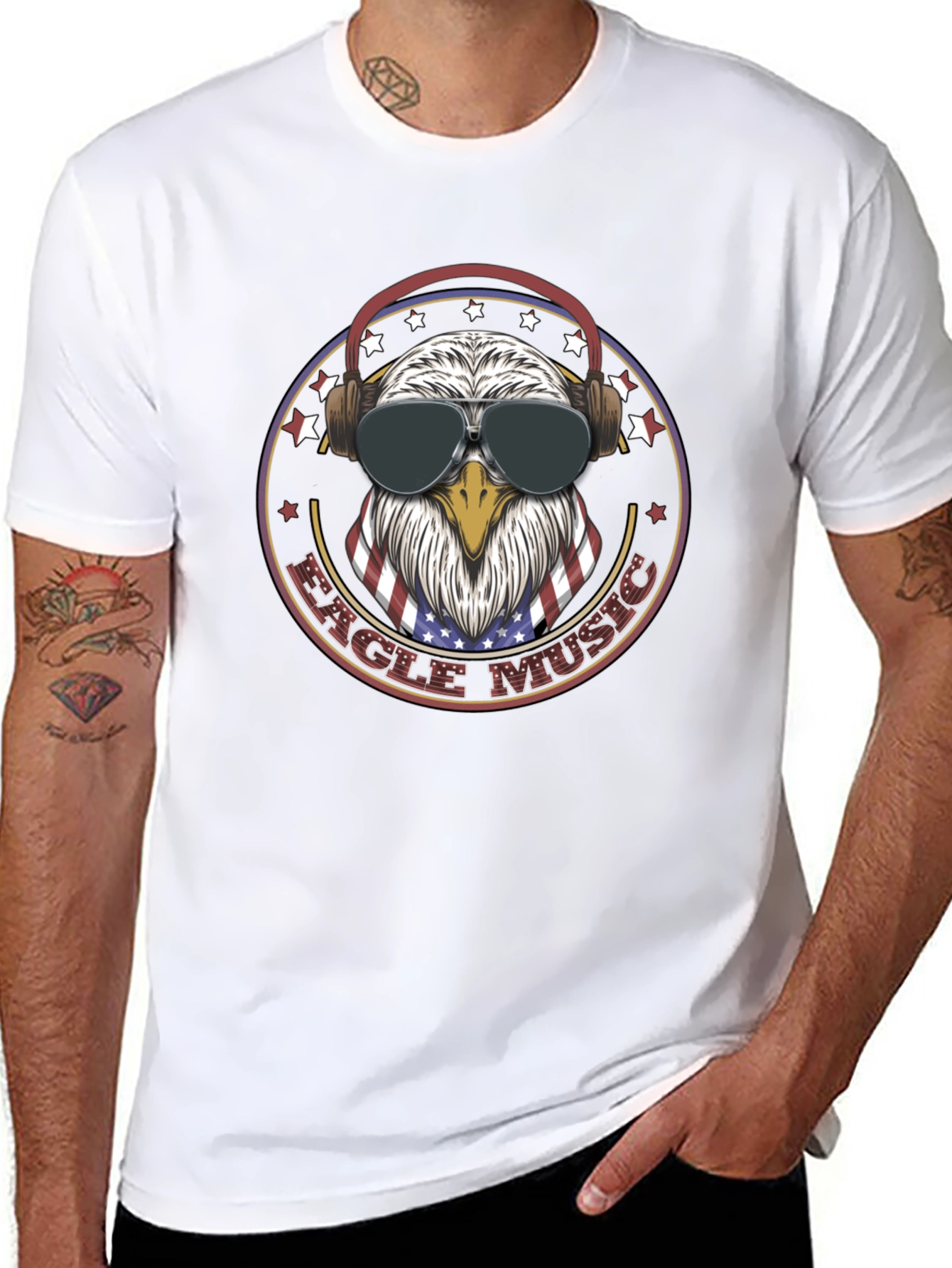 Eagle Music T-Shirt - Patriotic Design