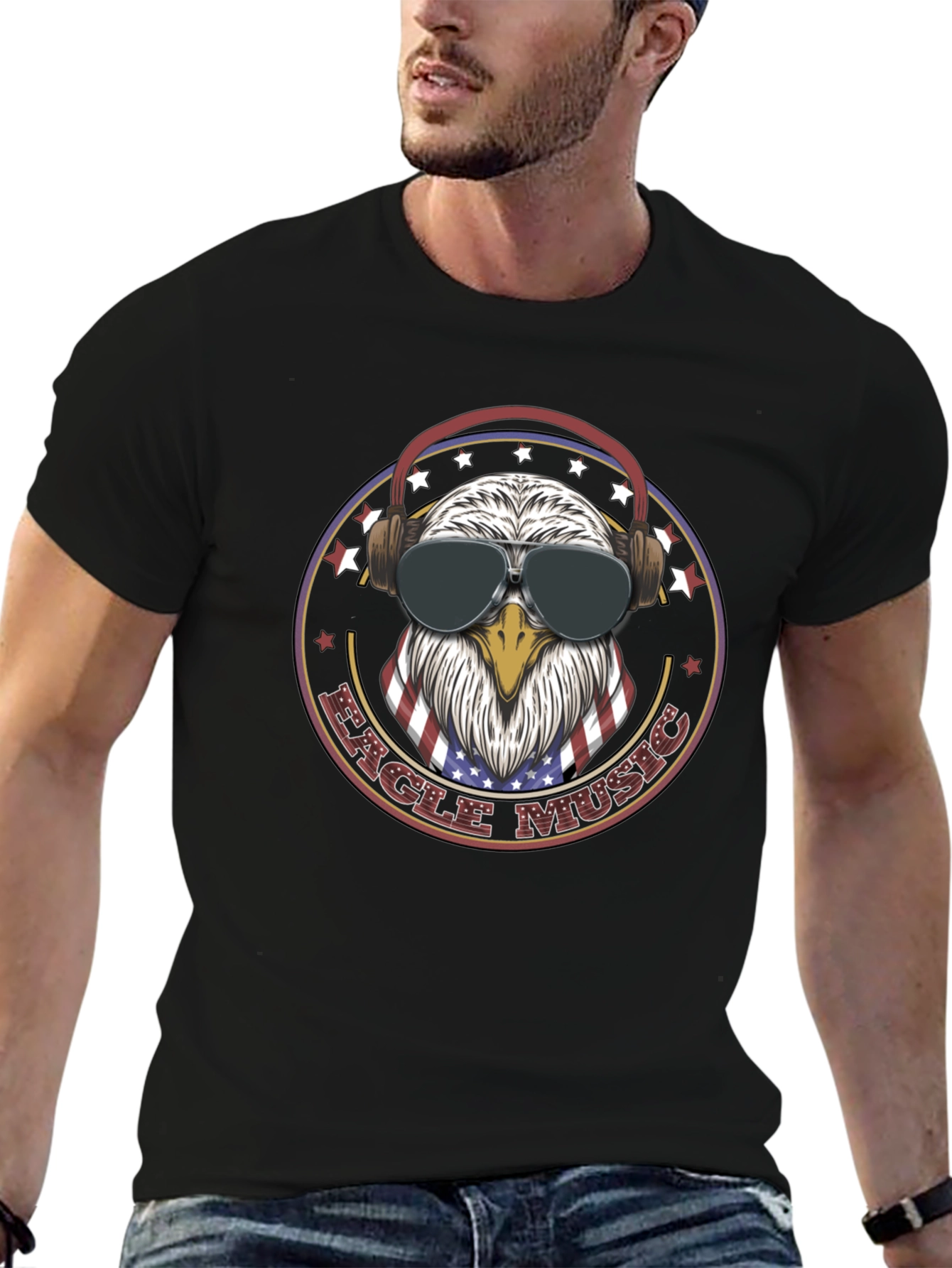 Eagle Music T-Shirt - Patriotic Design