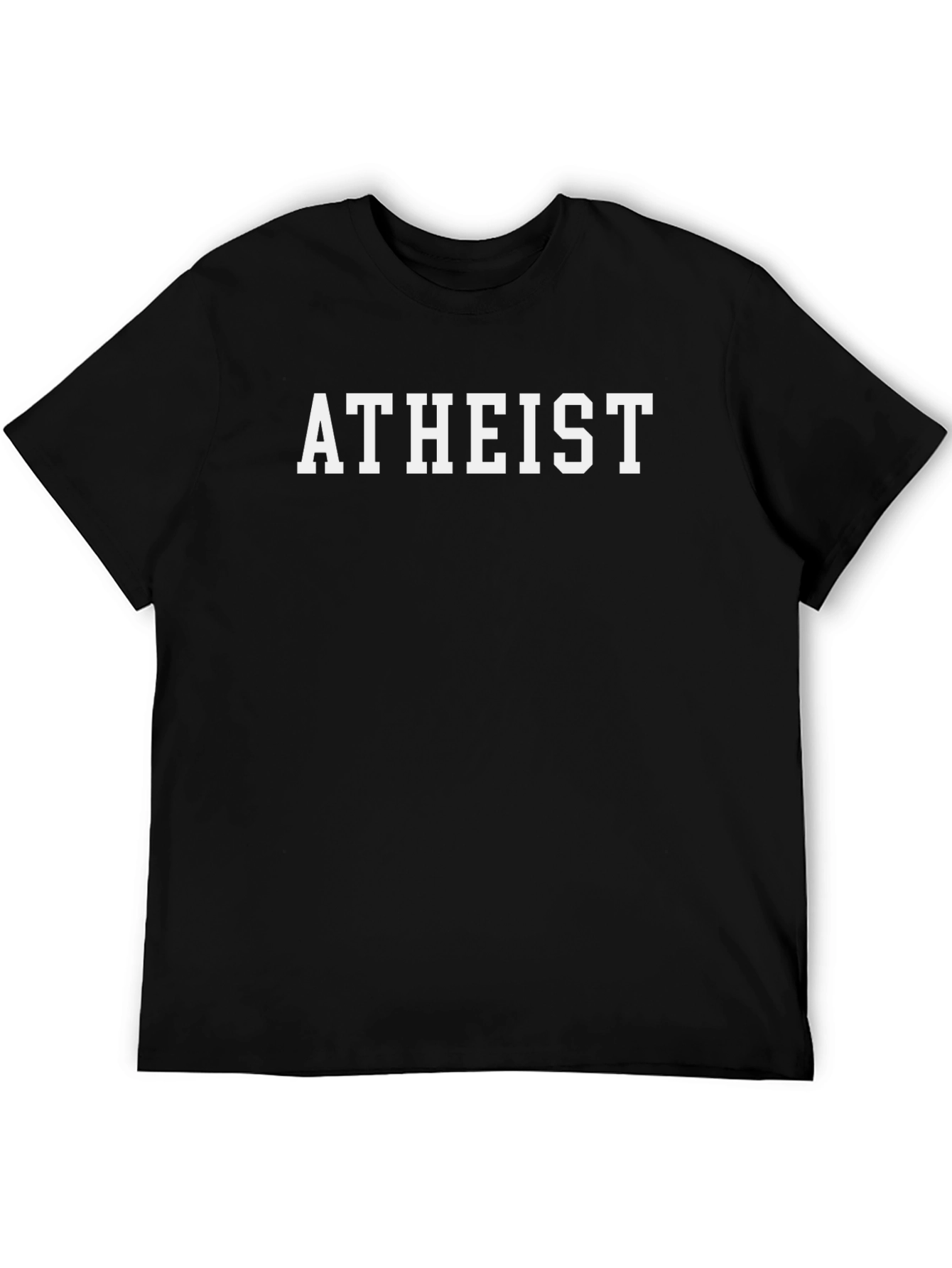 Atheist Graphic Tee - Black Cotton T-Shirt