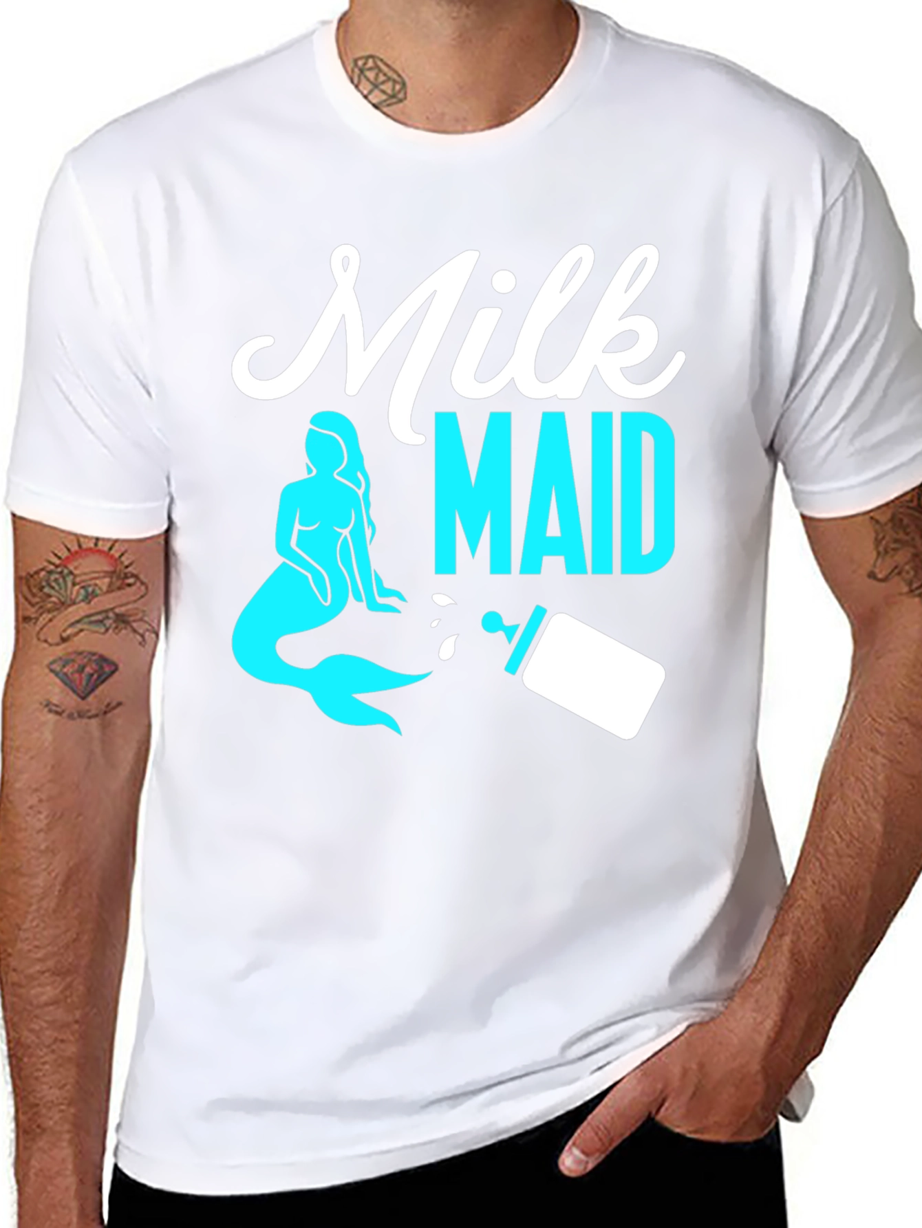 Milk Maid Graphic Tee - Funny Parent Shirt