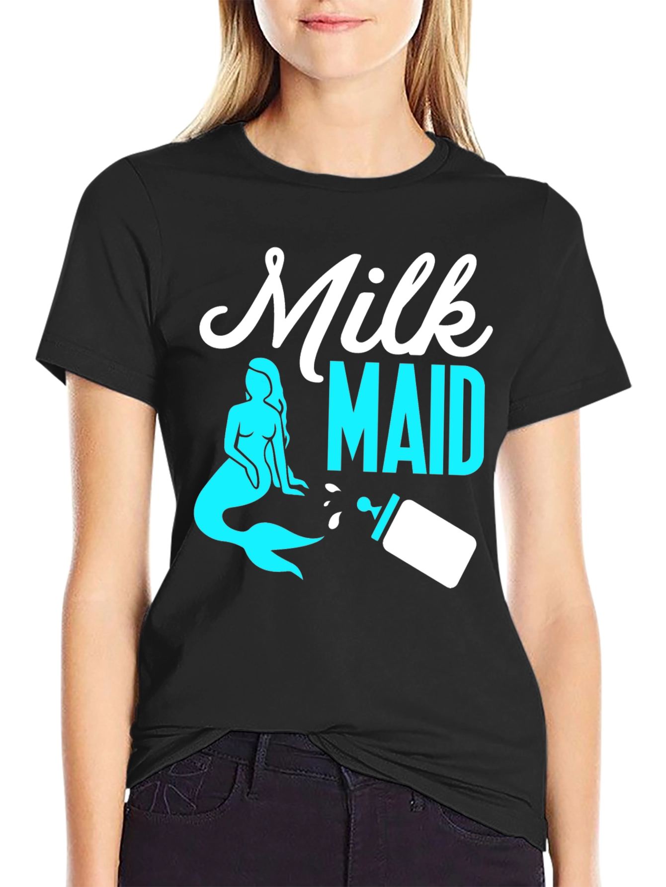 Milk Maid Graphic Tee - Funny Parent Shirt