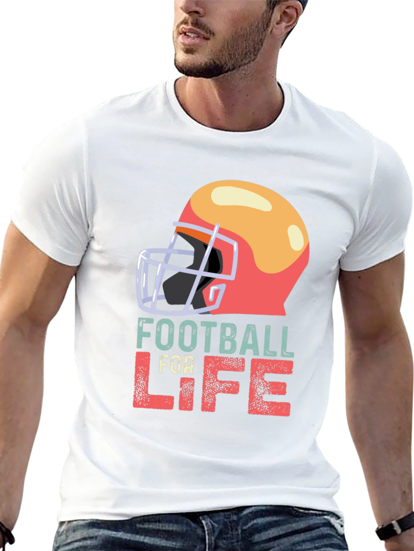 Football For Life Graphic T-Shirt