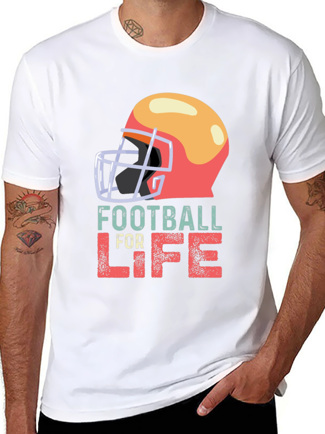 Football For Life Graphic T-Shirt