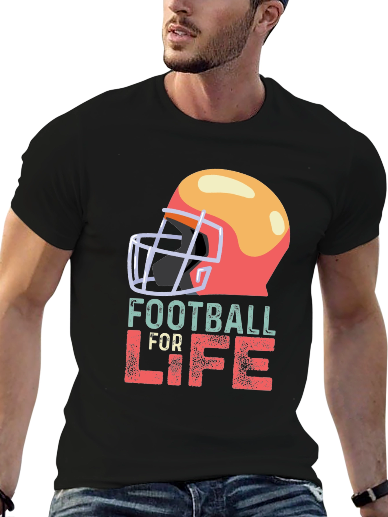 Football For Life Graphic T-Shirt
