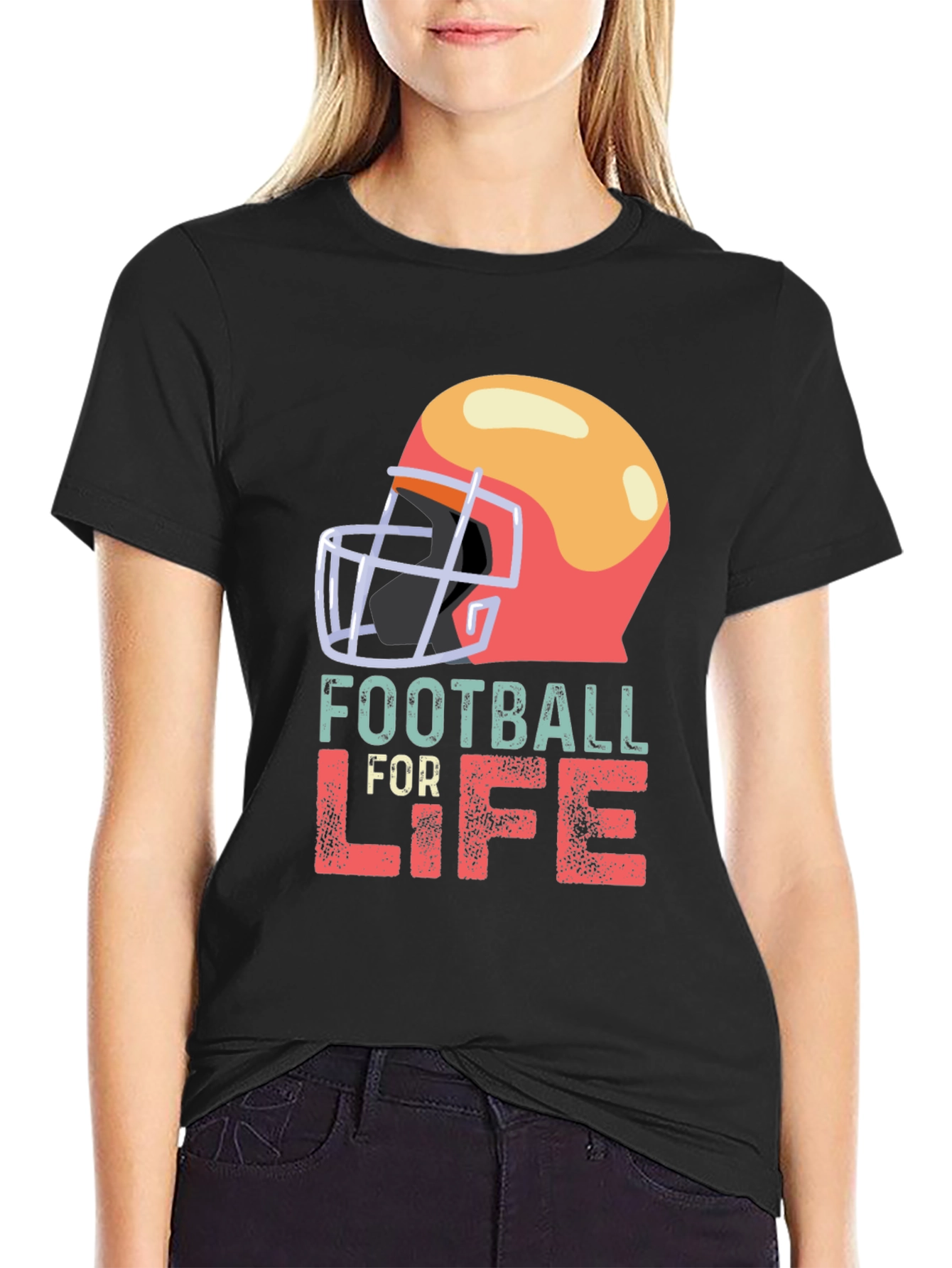 Football For Life Graphic T-Shirt