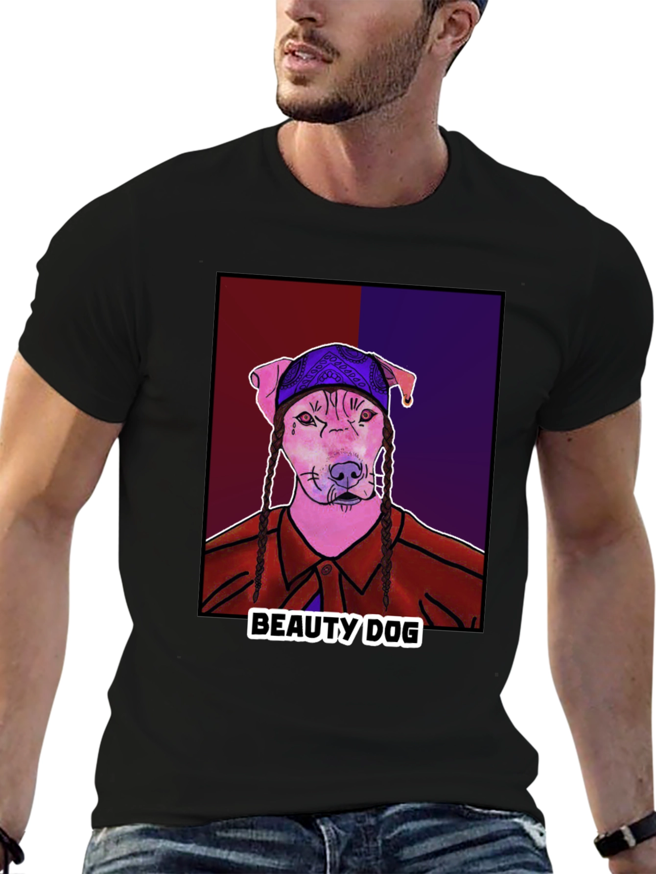 Beauty Dog Graphic T-Shirt