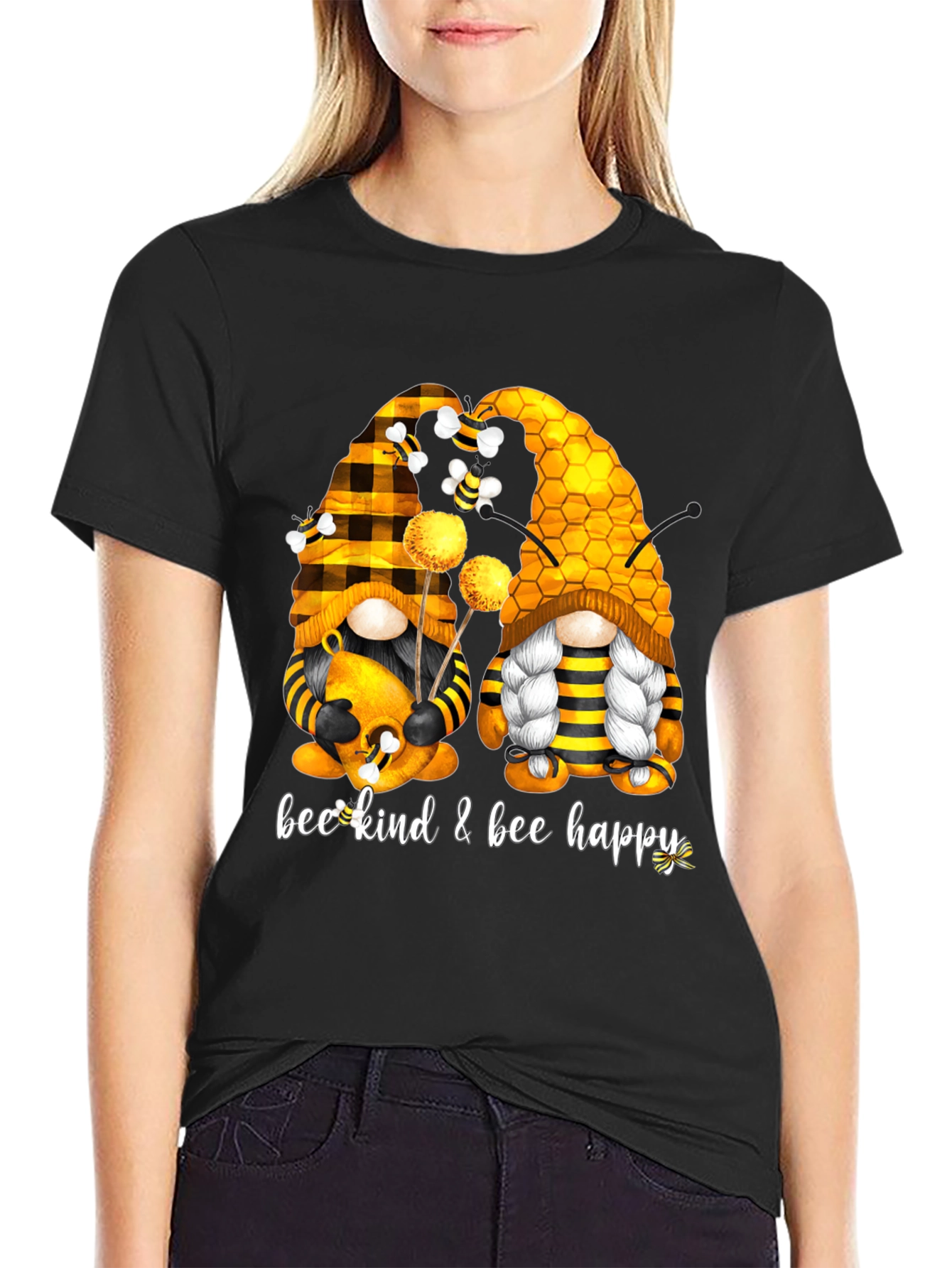 Bee Kind & Happy Gnome T-Shirt