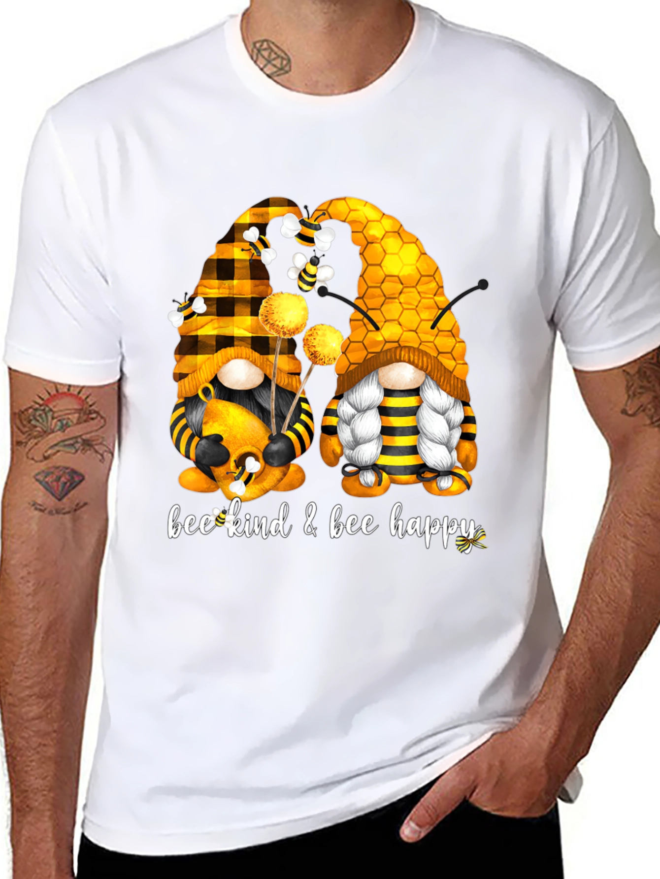 Bee Kind & Happy Gnome T-Shirt