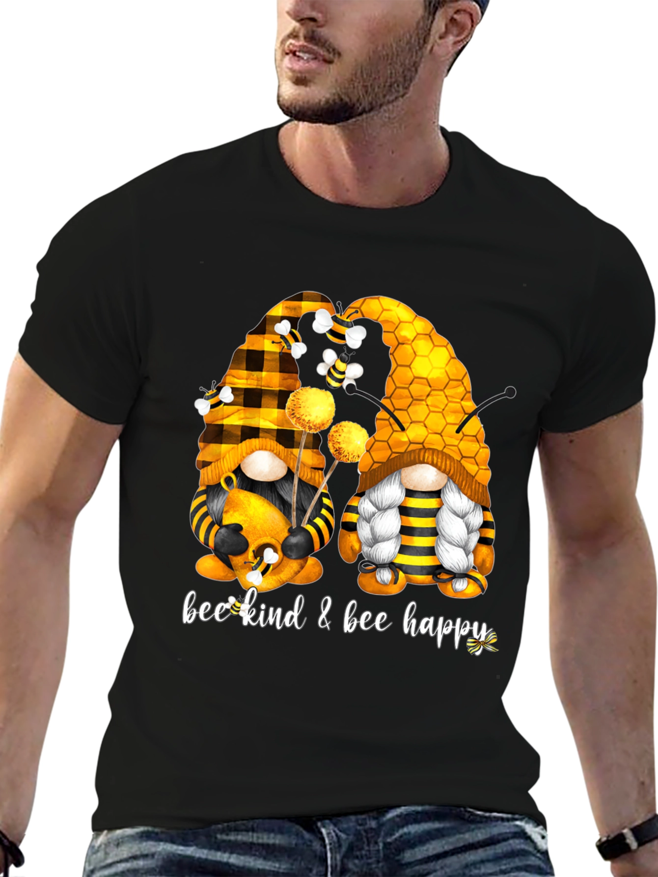 Bee Kind & Happy Gnome T-Shirt