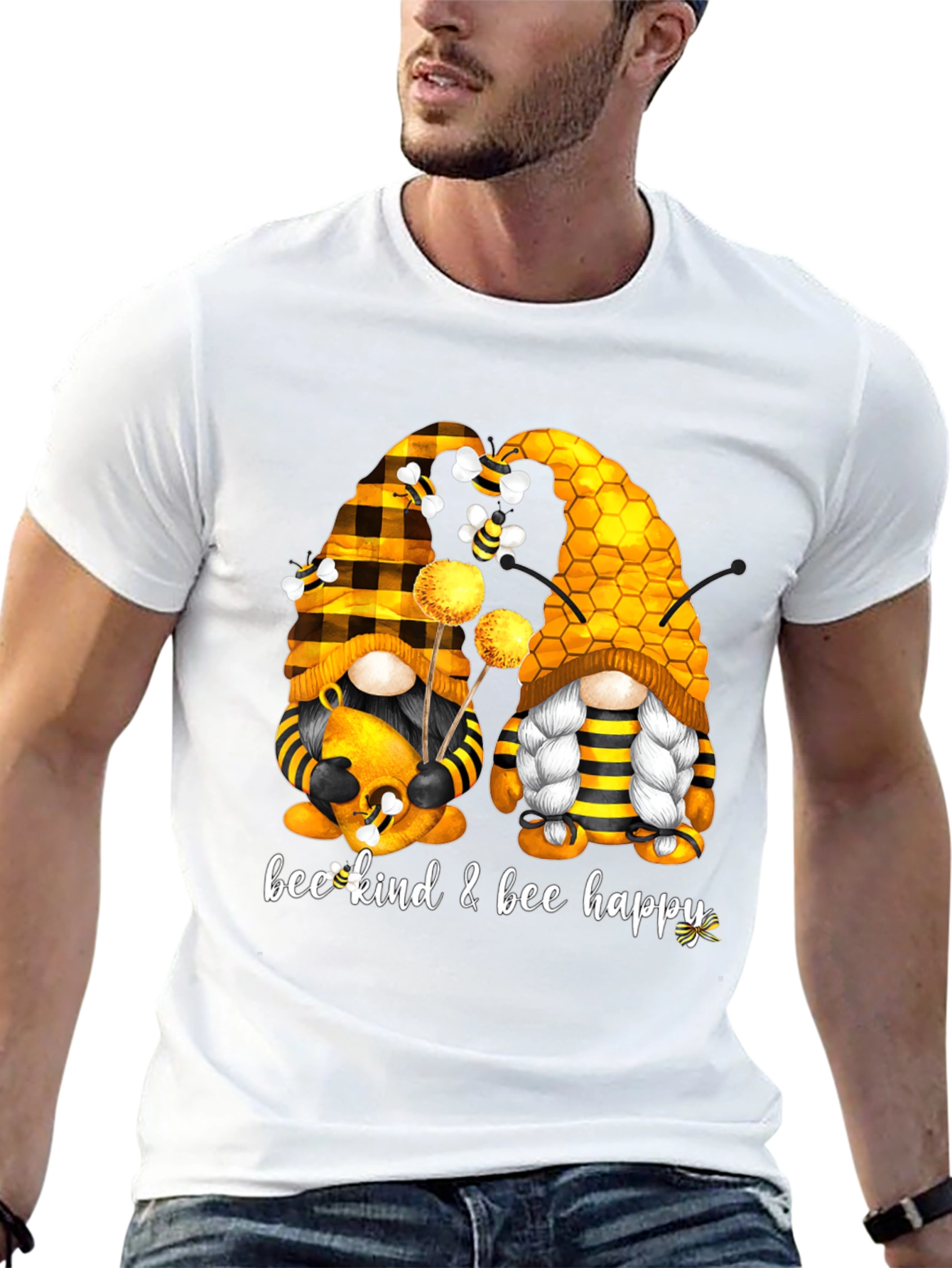 Bee Kind & Happy Gnome T-Shirt