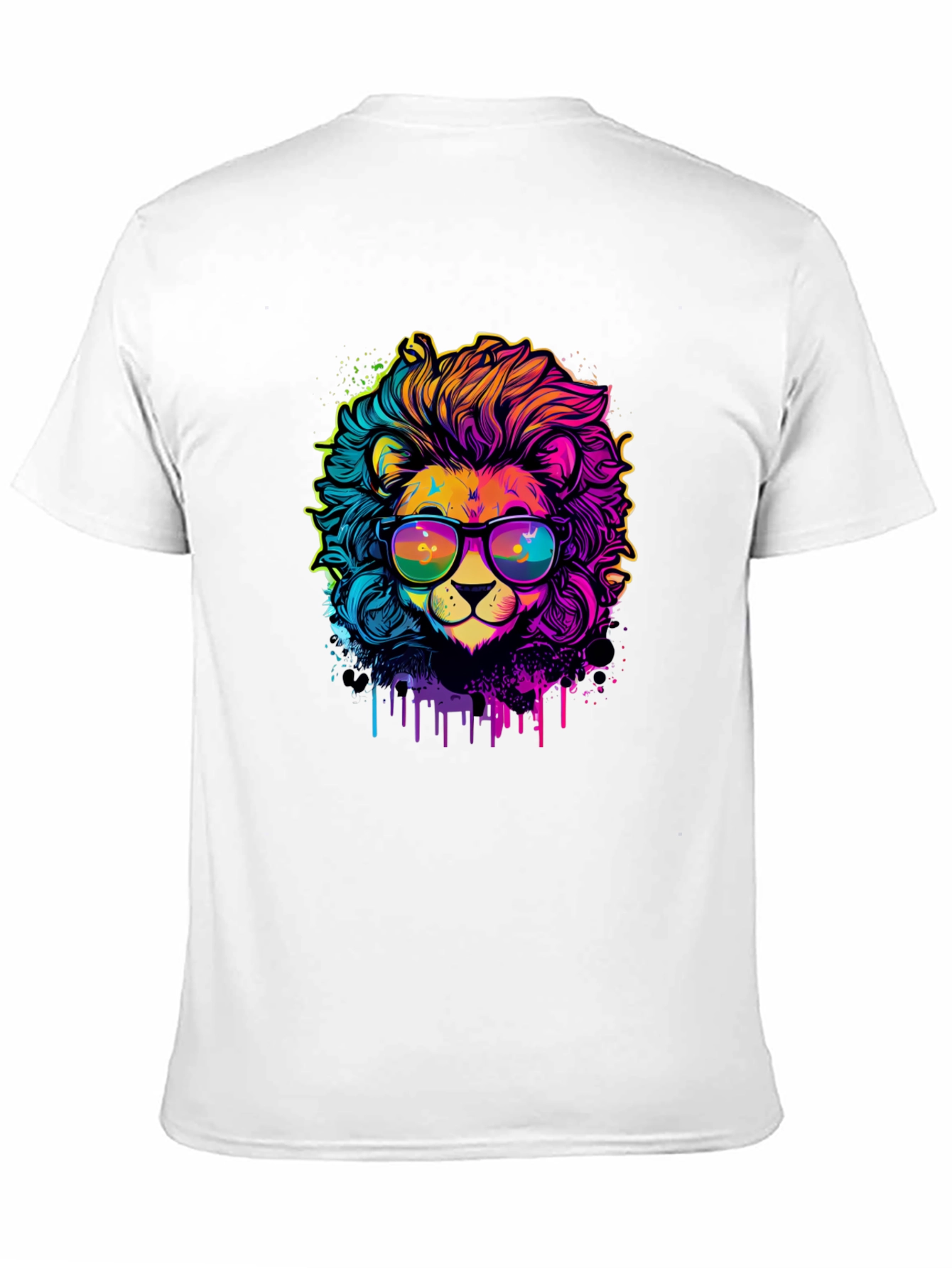 Vibrant Lion Graphic Tee - Cool & Unique Design