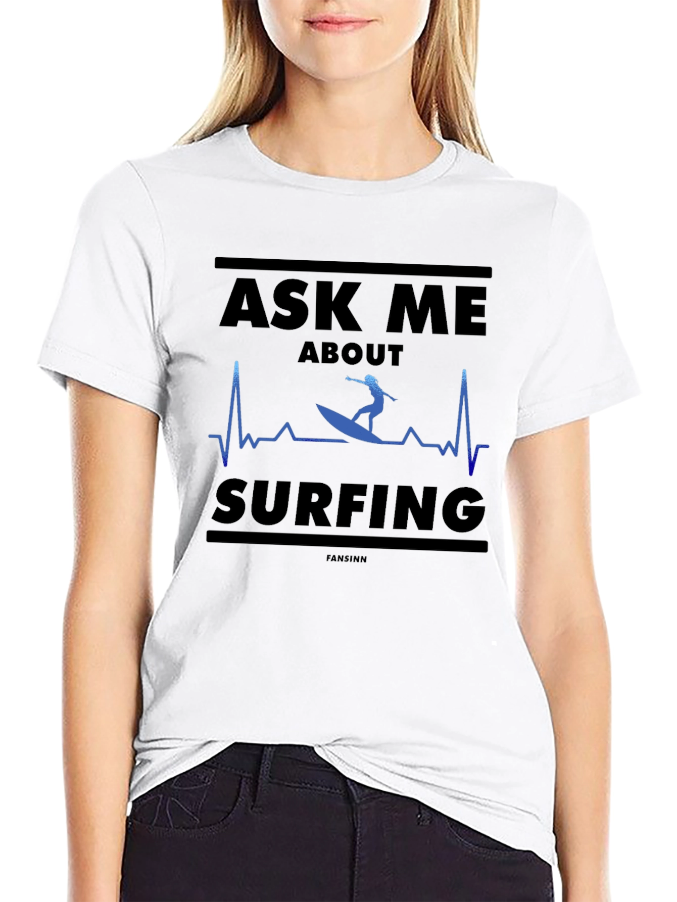 Ask Me About Surfing Graphic T-Shirt