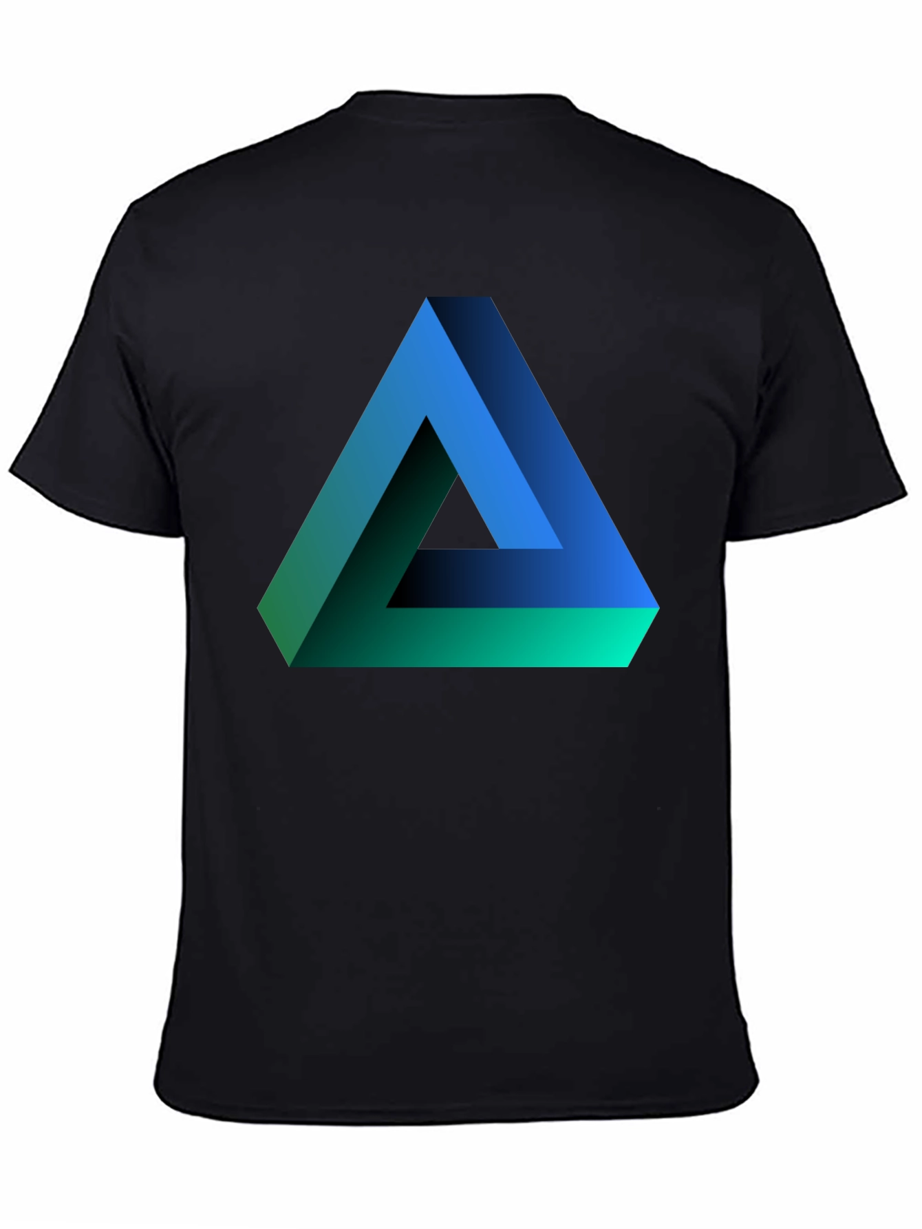 Impossible Triangle Graphic Tee - Optical Illusion Design