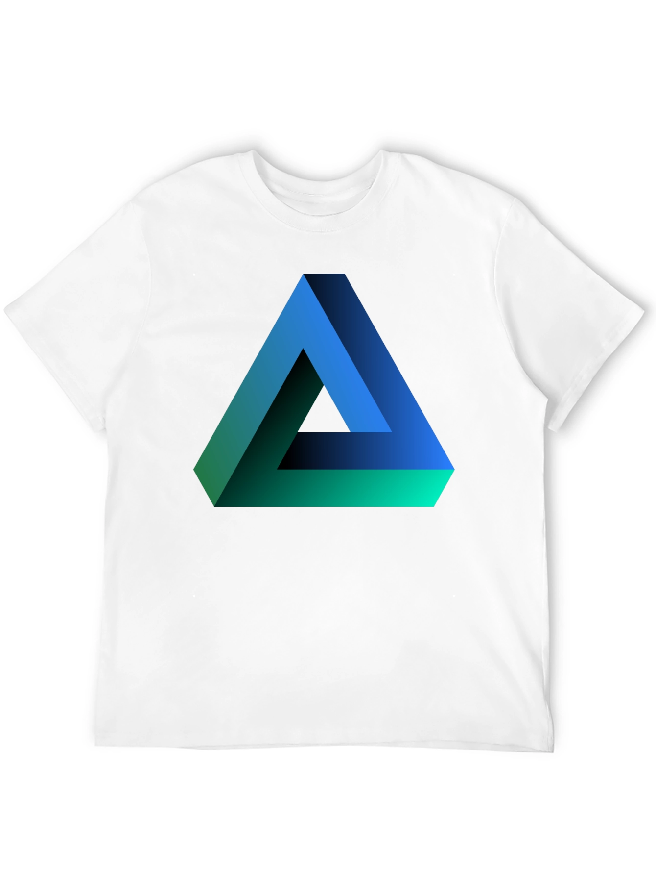 Impossible Triangle Graphic Tee - Optical Illusion Design