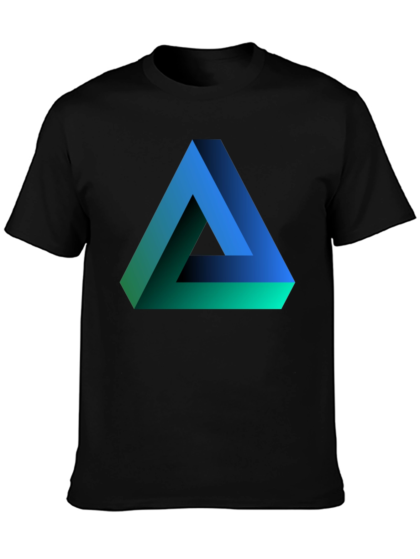Impossible Triangle Graphic Tee - Optical Illusion Design
