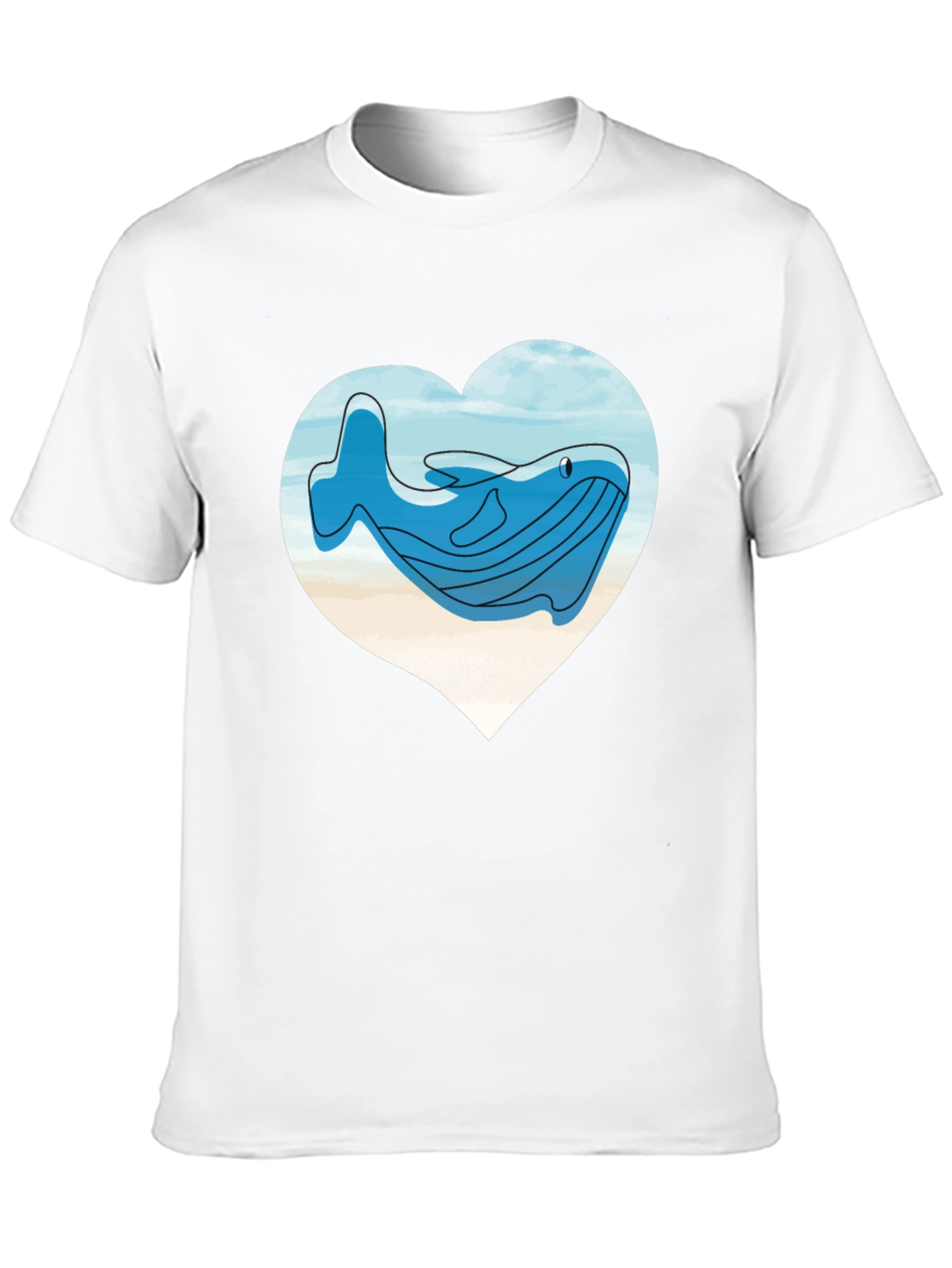 Whale Heart T-Shirt - Ocean Lover Tee