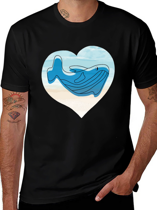 Whale Heart T-Shirt - Ocean Lover Tee