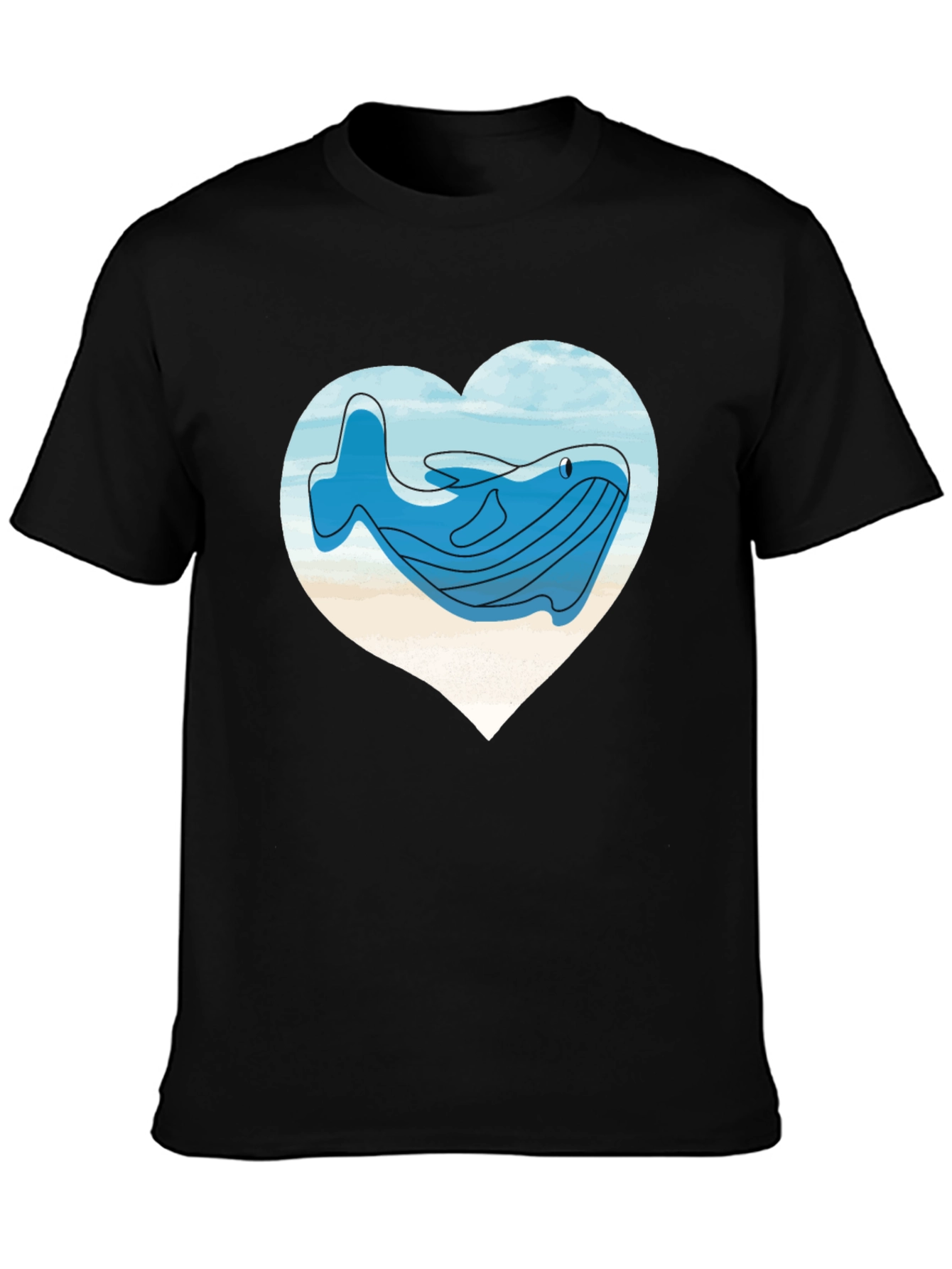 Whale Heart T-Shirt - Ocean Lover Tee