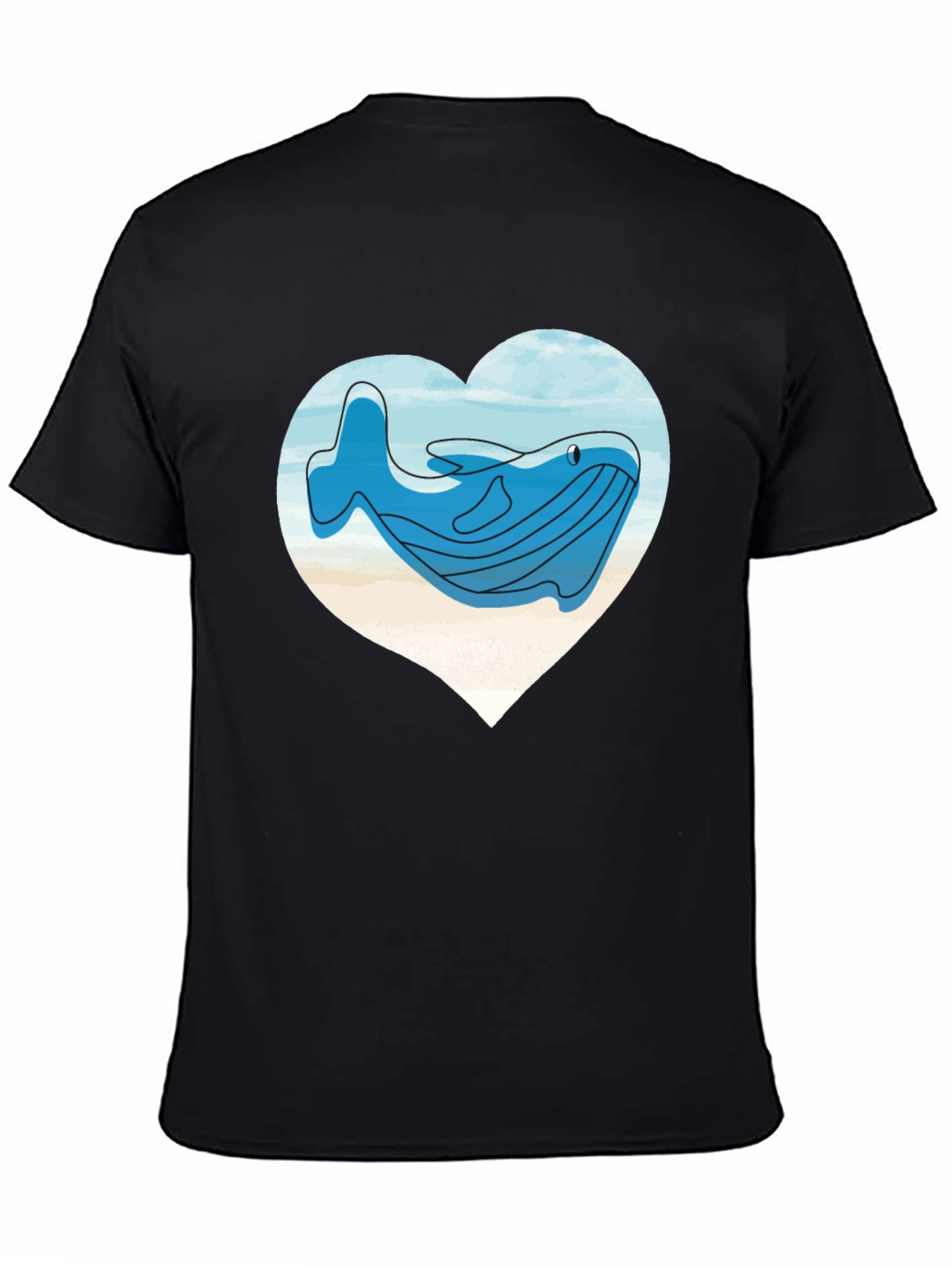 Whale Heart T-Shirt - Ocean Lover Tee