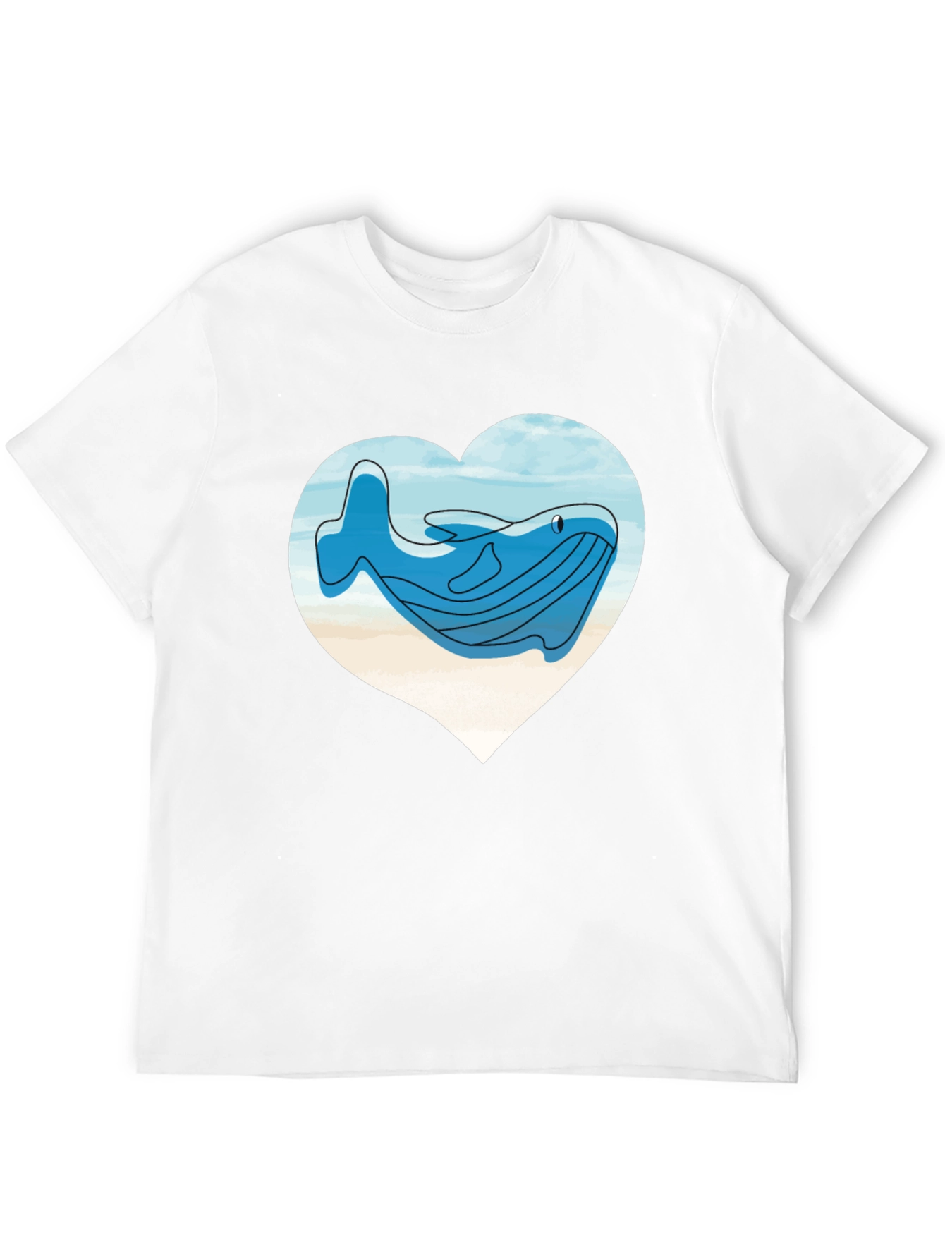 Whale Heart T-Shirt - Ocean Lover Tee