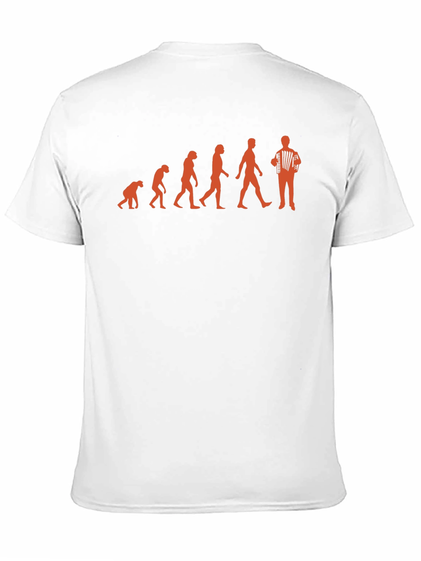 Evolution of Accordion Player T-Shirt