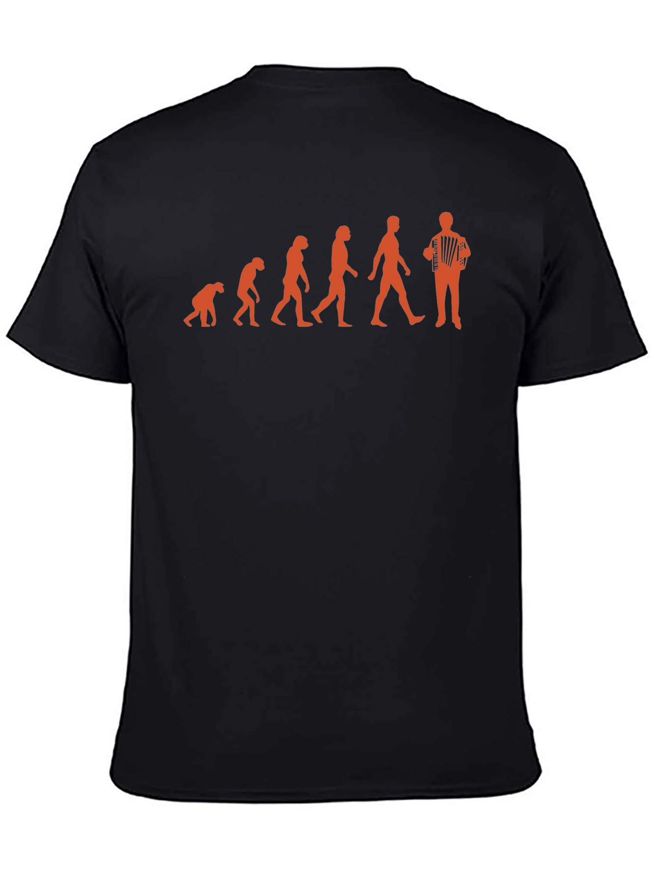 Evolution of Accordion Player T-Shirt