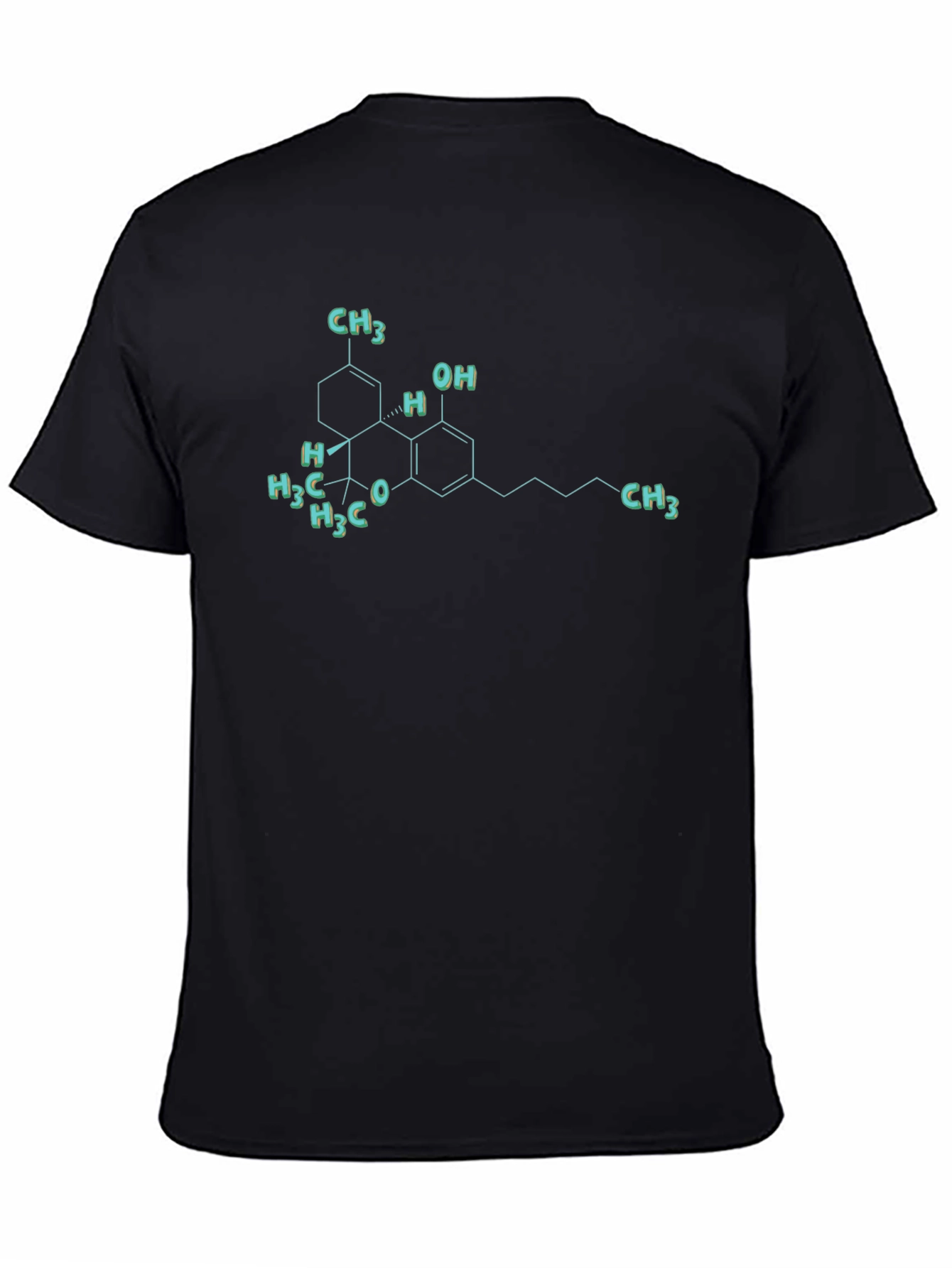 THC Molecule T-Shirt - Science Graphic Tee