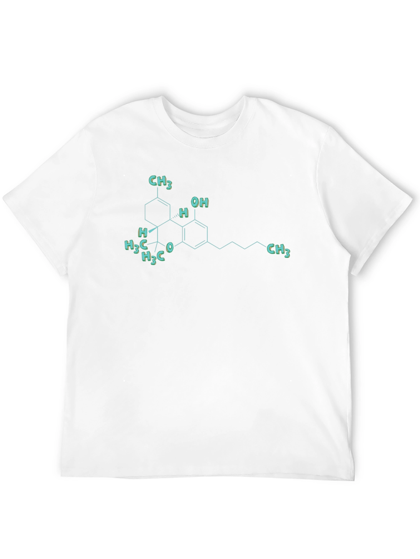THC Molecule T-Shirt - Science Graphic Tee