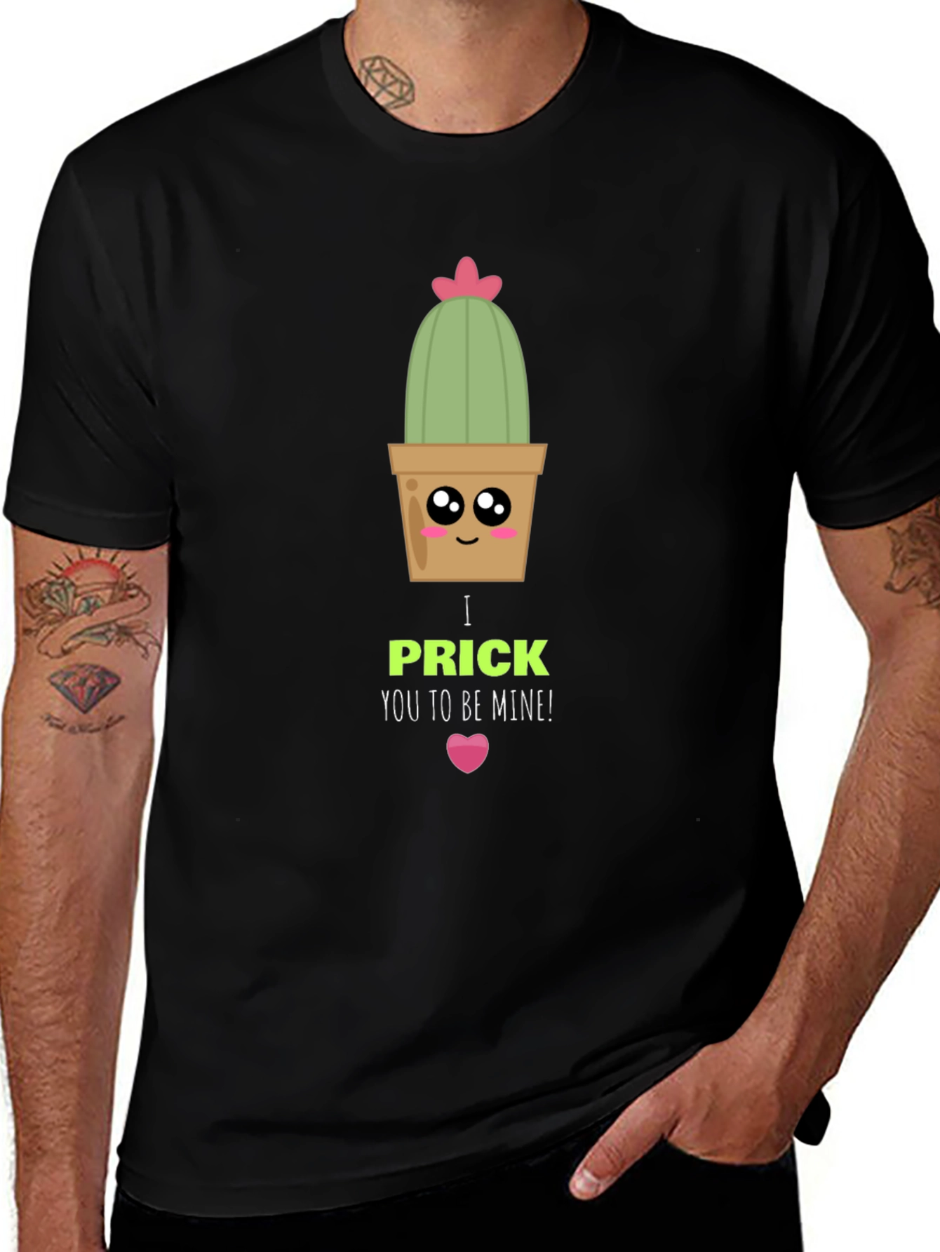 Cute Cactus Prick Valentine T-Shirt