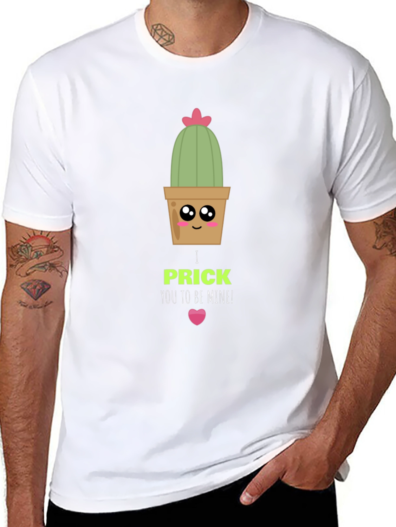 Cute Cactus Prick Valentine T-Shirt
