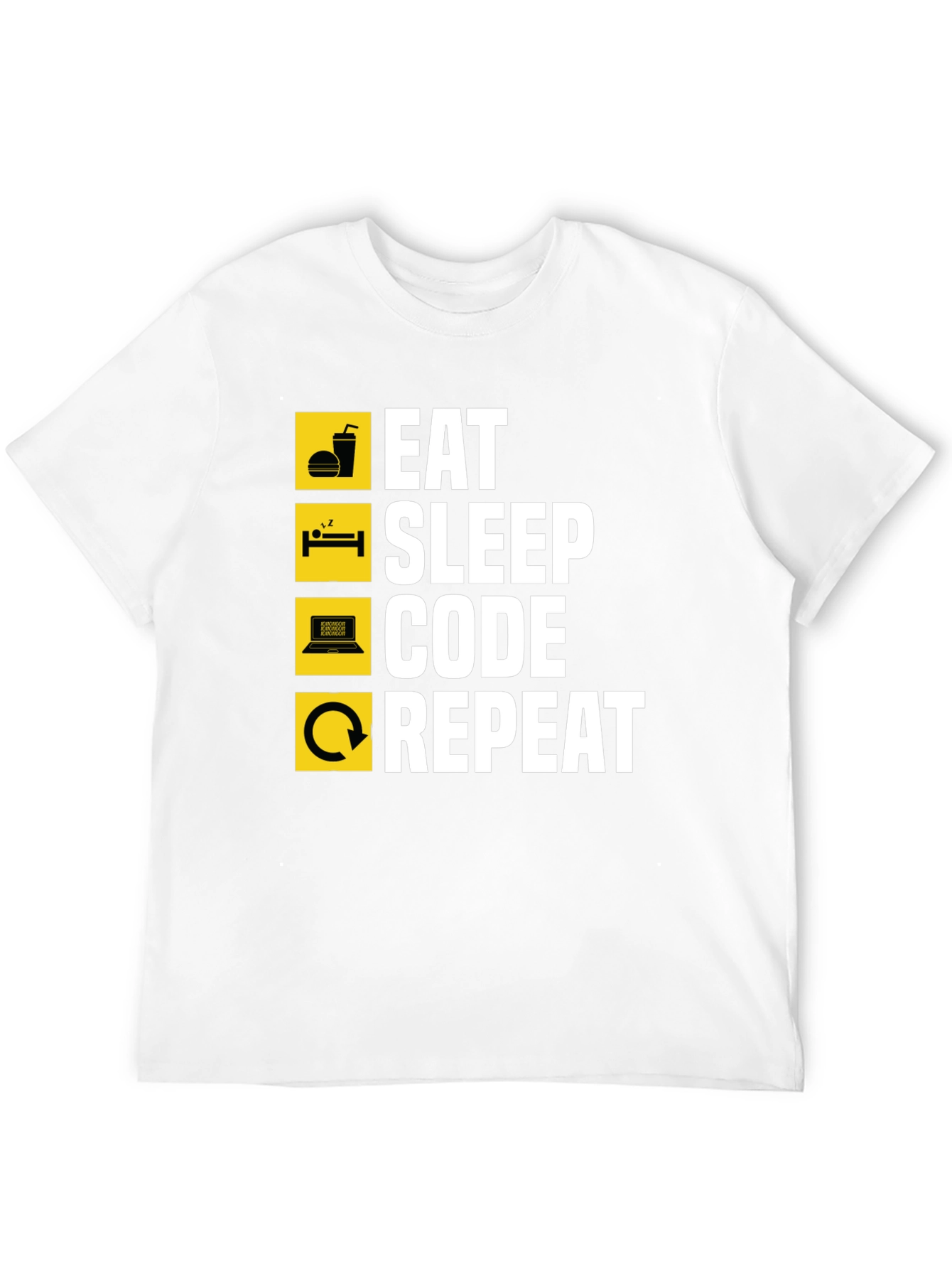 Eat Sleep Code Repeat Graphic T-Shirt