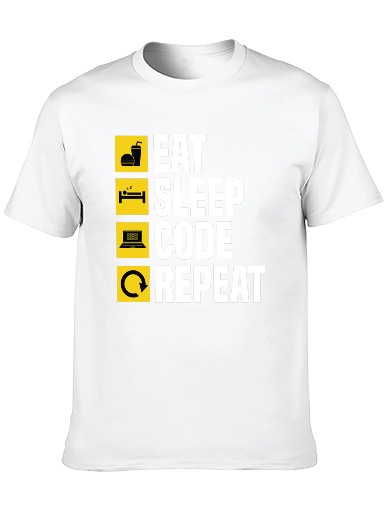 Eat Sleep Code Repeat Graphic T-Shirt