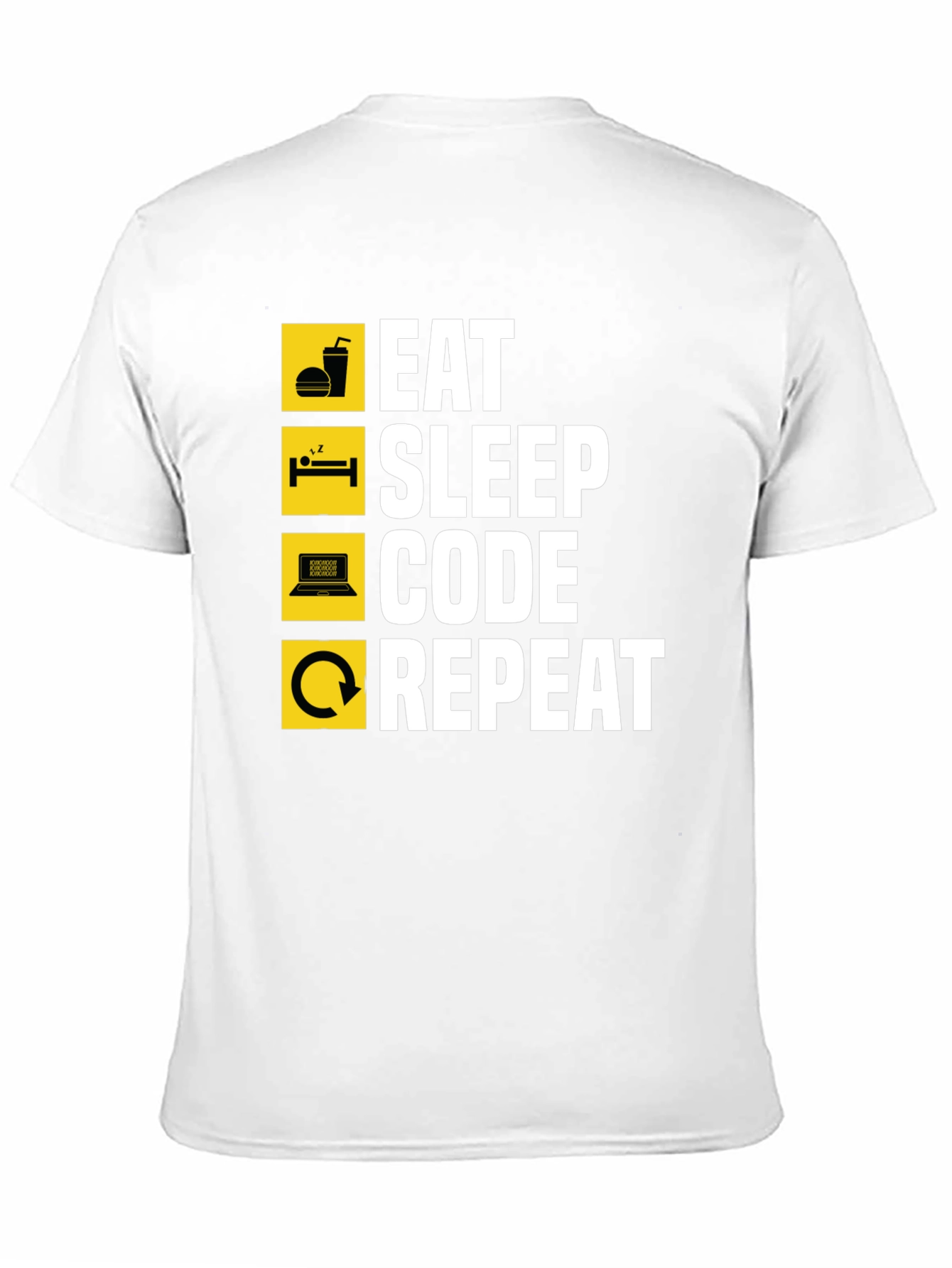 Eat Sleep Code Repeat Graphic T-Shirt