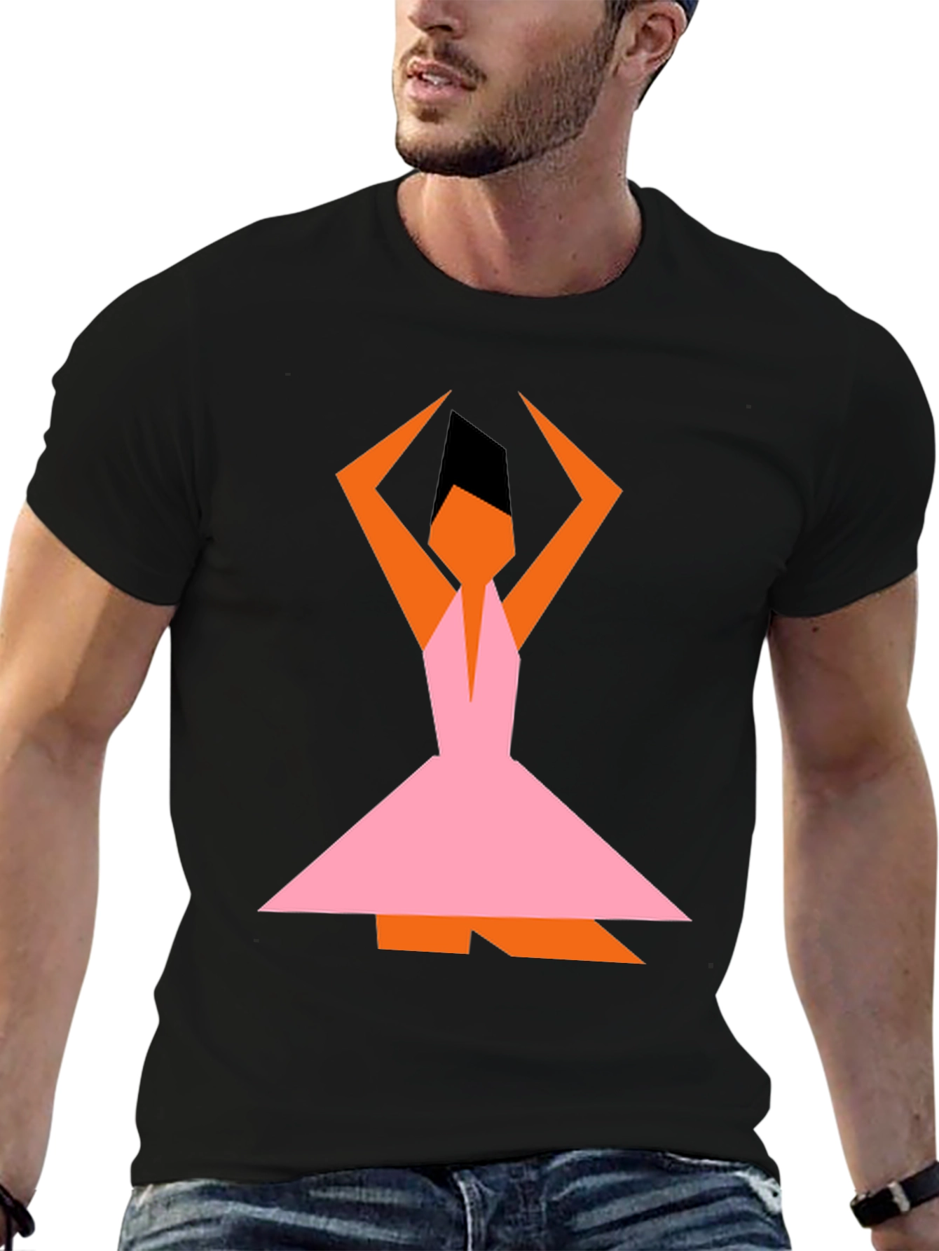 Geometric Dancer Graphic Tee