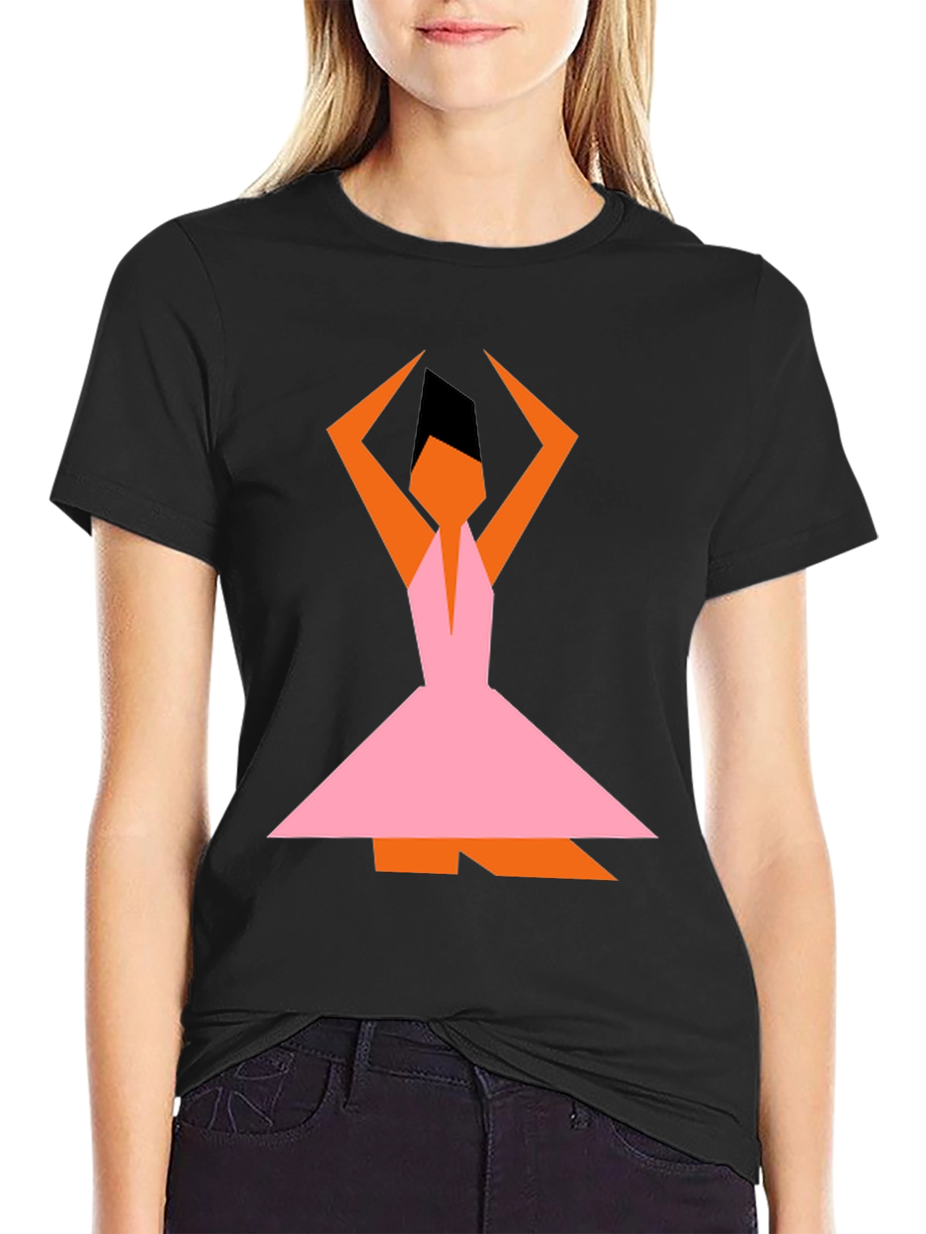 Geometric Dancer Graphic Tee