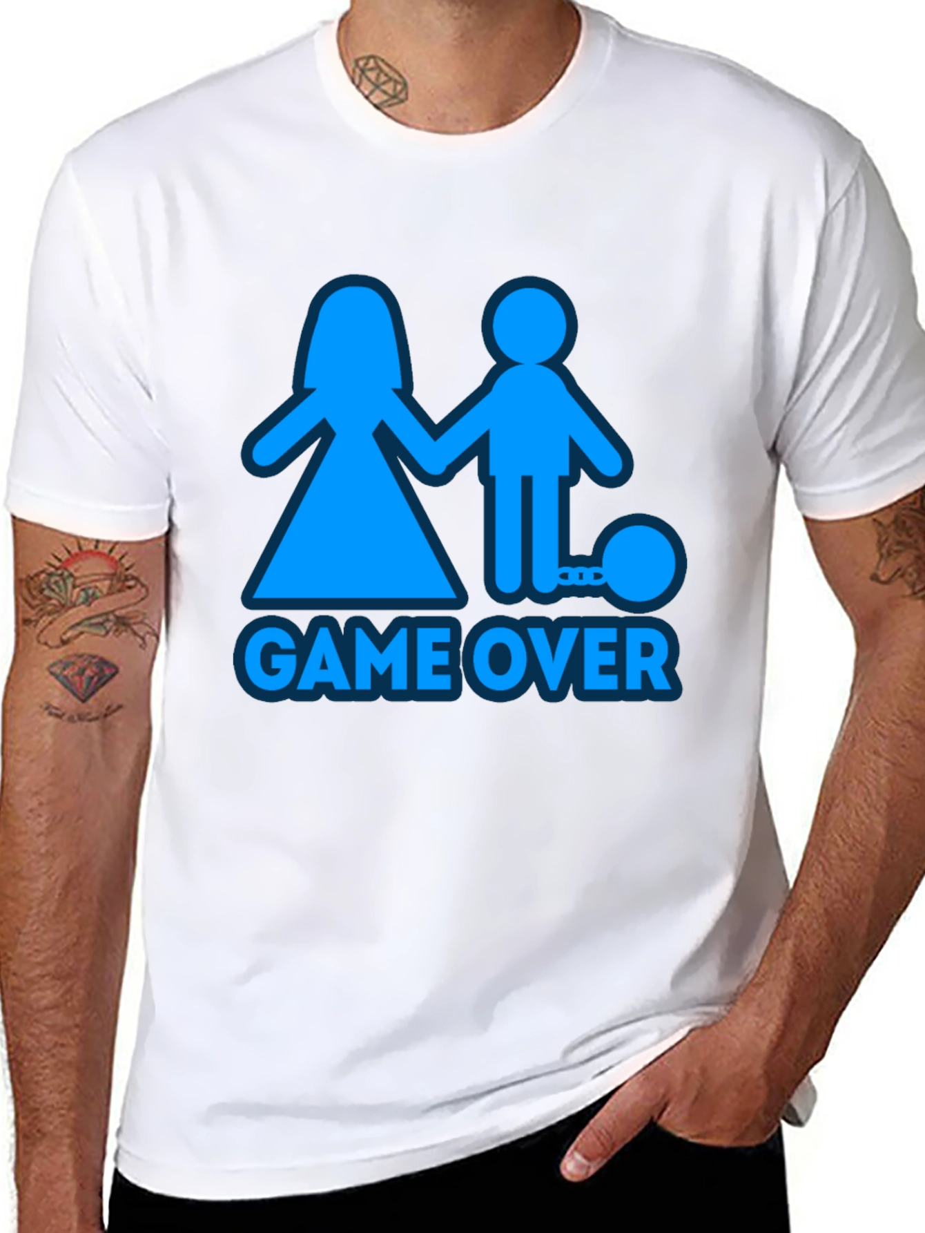 Game Over T-Shirt - Funny Wedding Novelty