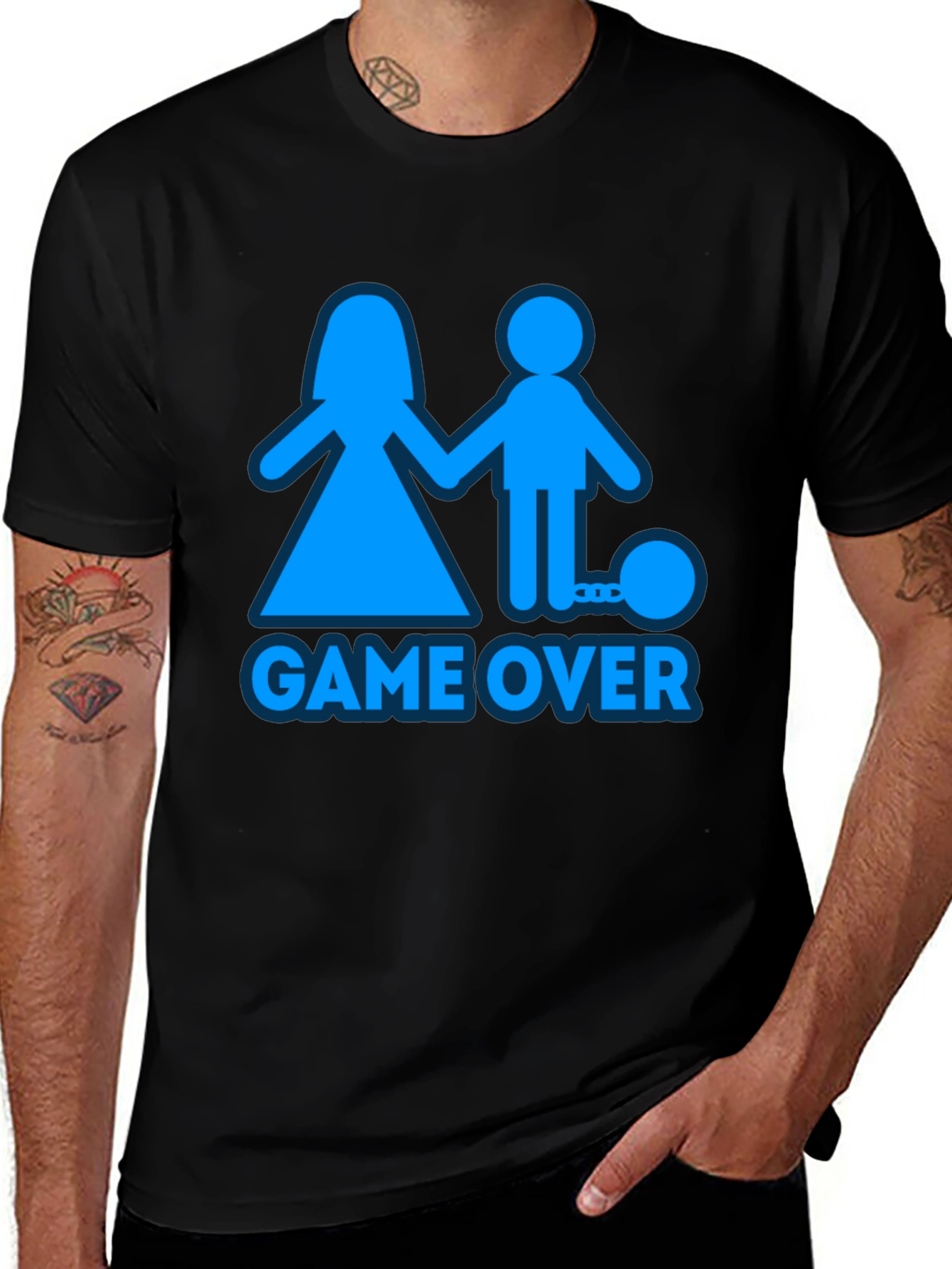 Game Over T-Shirt - Funny Wedding Novelty