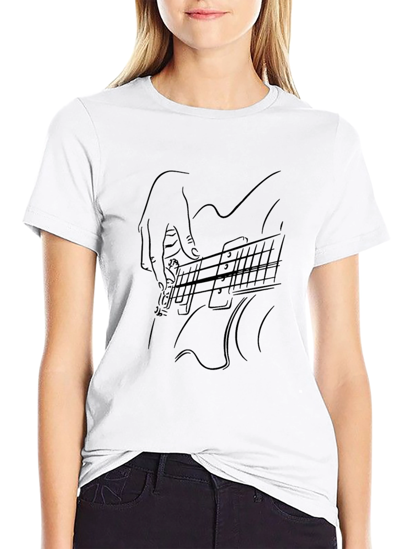 Guitar Player Graphic Tee - Stylish Musician T-Shirt