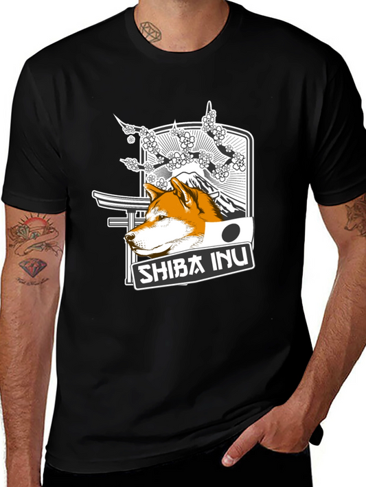 Shiba Inu Graphic T-Shirt - Japanese Inspired Design