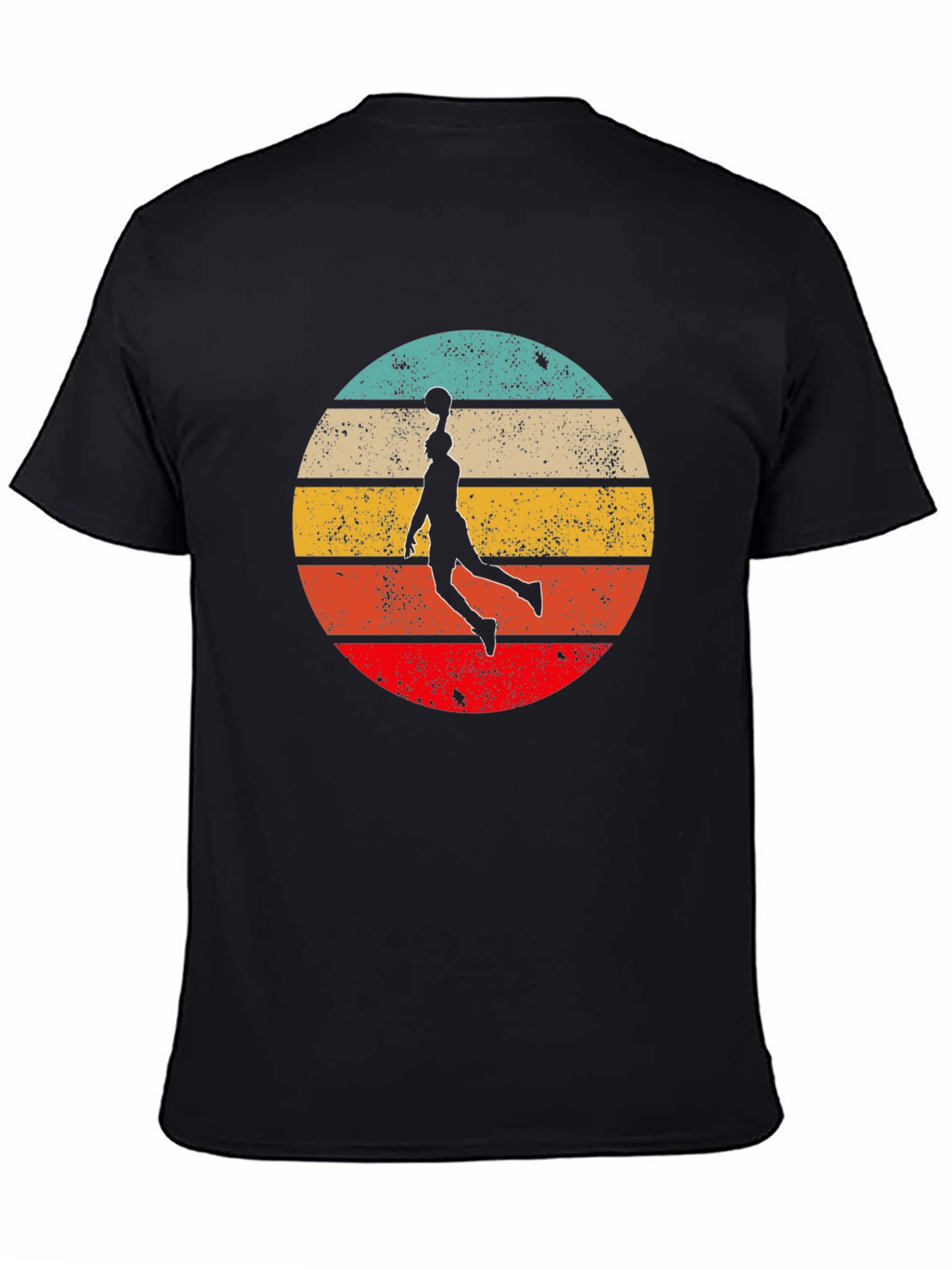 Retro Sunset Basketball Graphic Tee