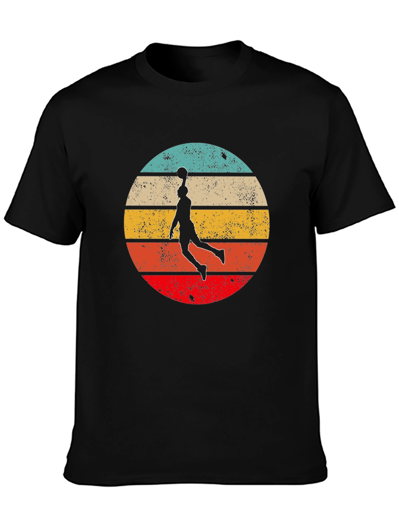 Retro Sunset Basketball Graphic Tee