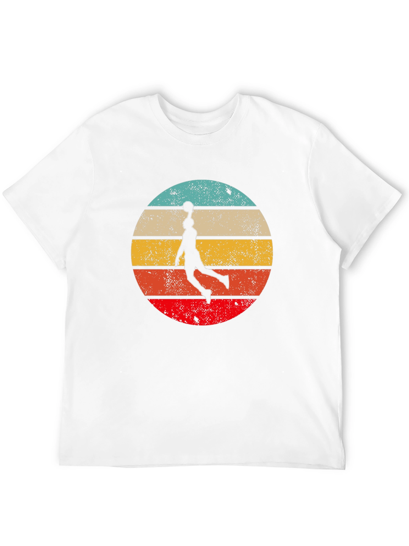 Retro Sunset Basketball Graphic Tee