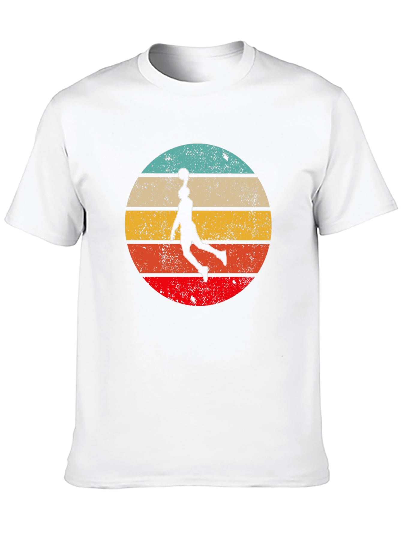 Retro Sunset Basketball Graphic Tee