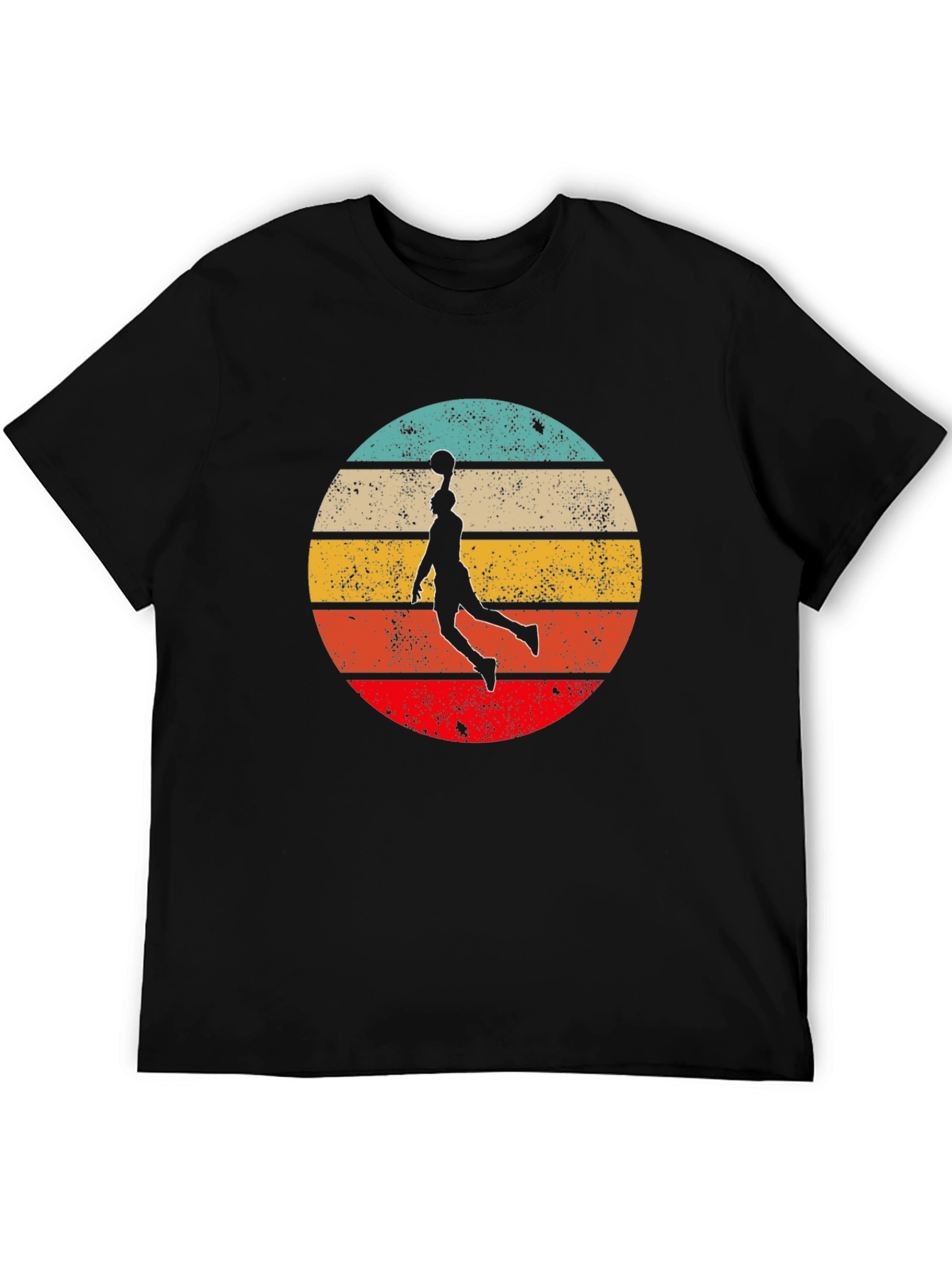 Retro Sunset Basketball Graphic Tee