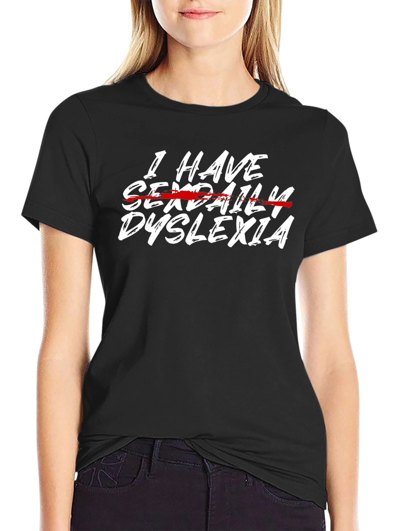 I Have Sex Daily Dyslexia Funny Humor T-Shirt