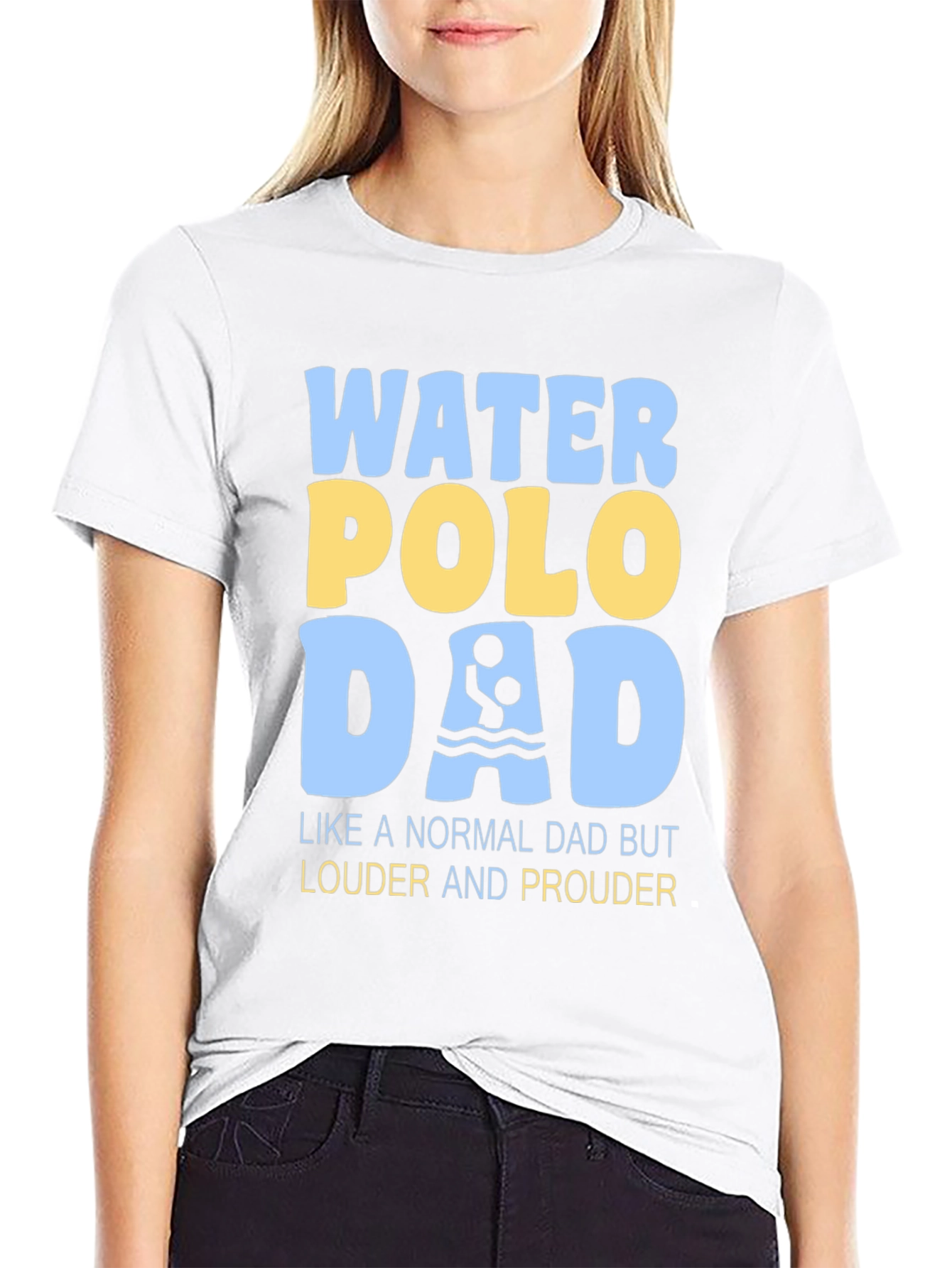 Water Polo Dad T-Shirt - Louder and Prouder
