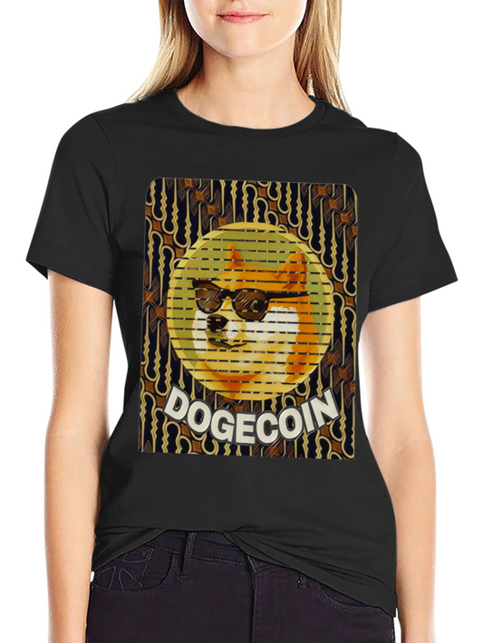Doge Coin Graphic Tee - Crypto Meme Shirt