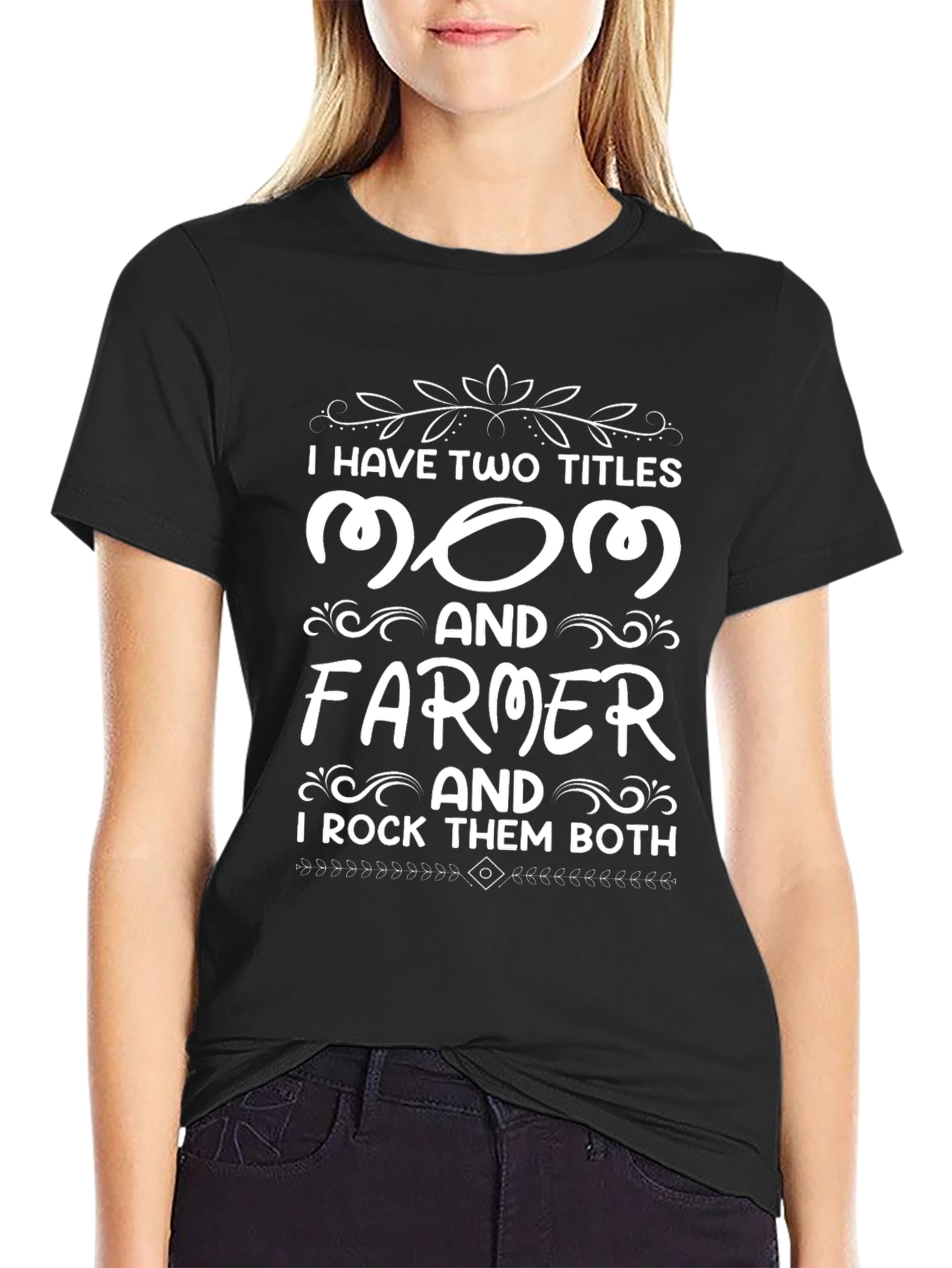 Mom & Farmer T-Shirt - I Rock Them Both!