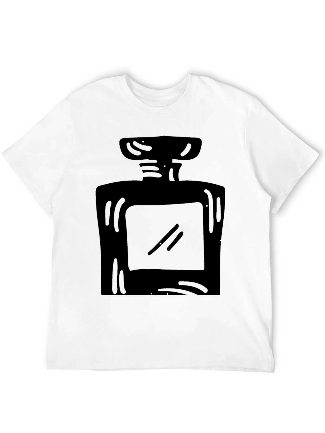 Black Perfume Bottle Graphic T-Shirt