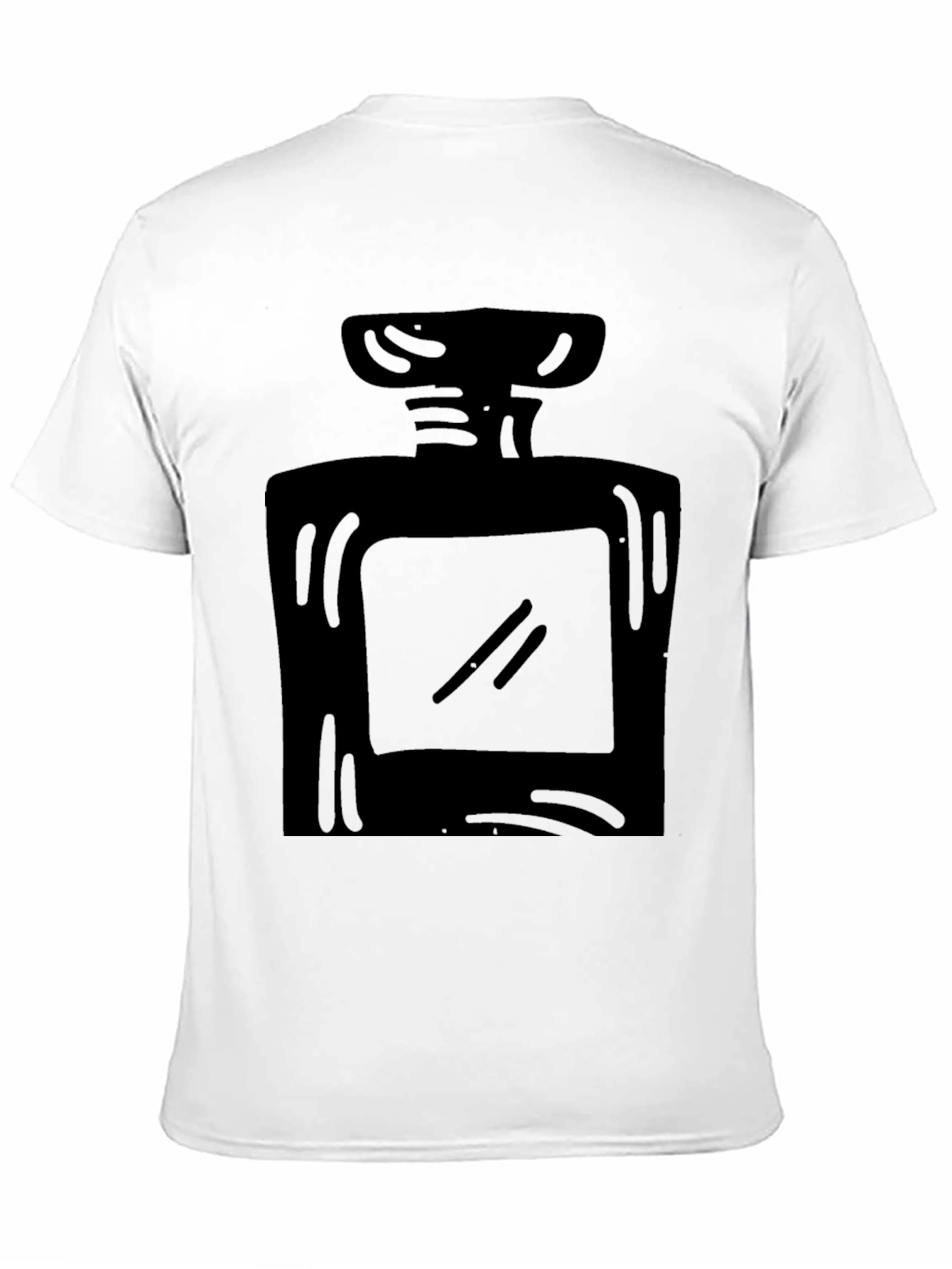 Black Perfume Bottle Graphic T-Shirt
